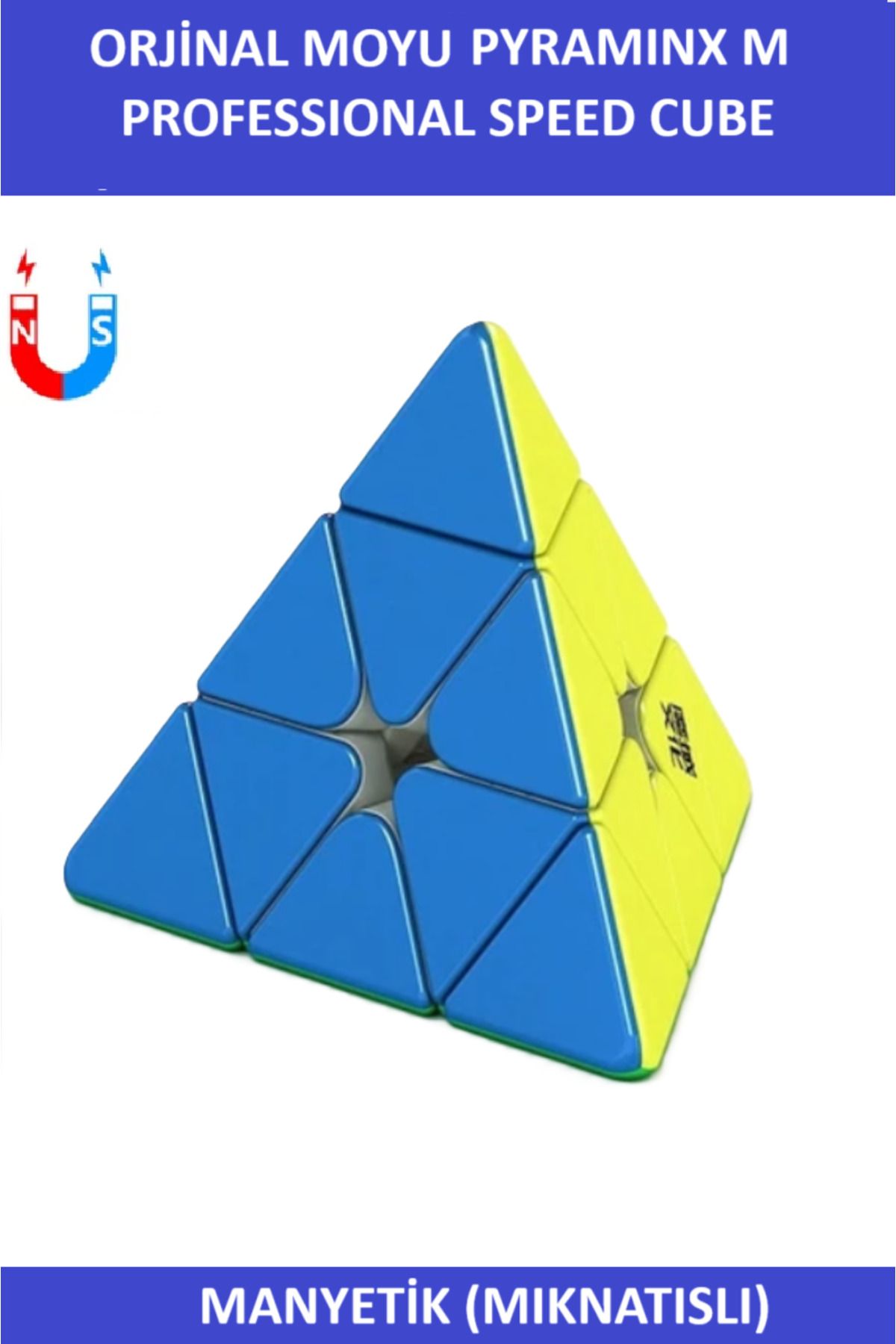 ZETCONCEPT MOYU MANYETİK 3x3 PYRAMINX PROFESYONEL SPEED CUBE-3X3 ZEKA KÜPÜ-SABIR KÜPÜ-WCA KÜPÜ