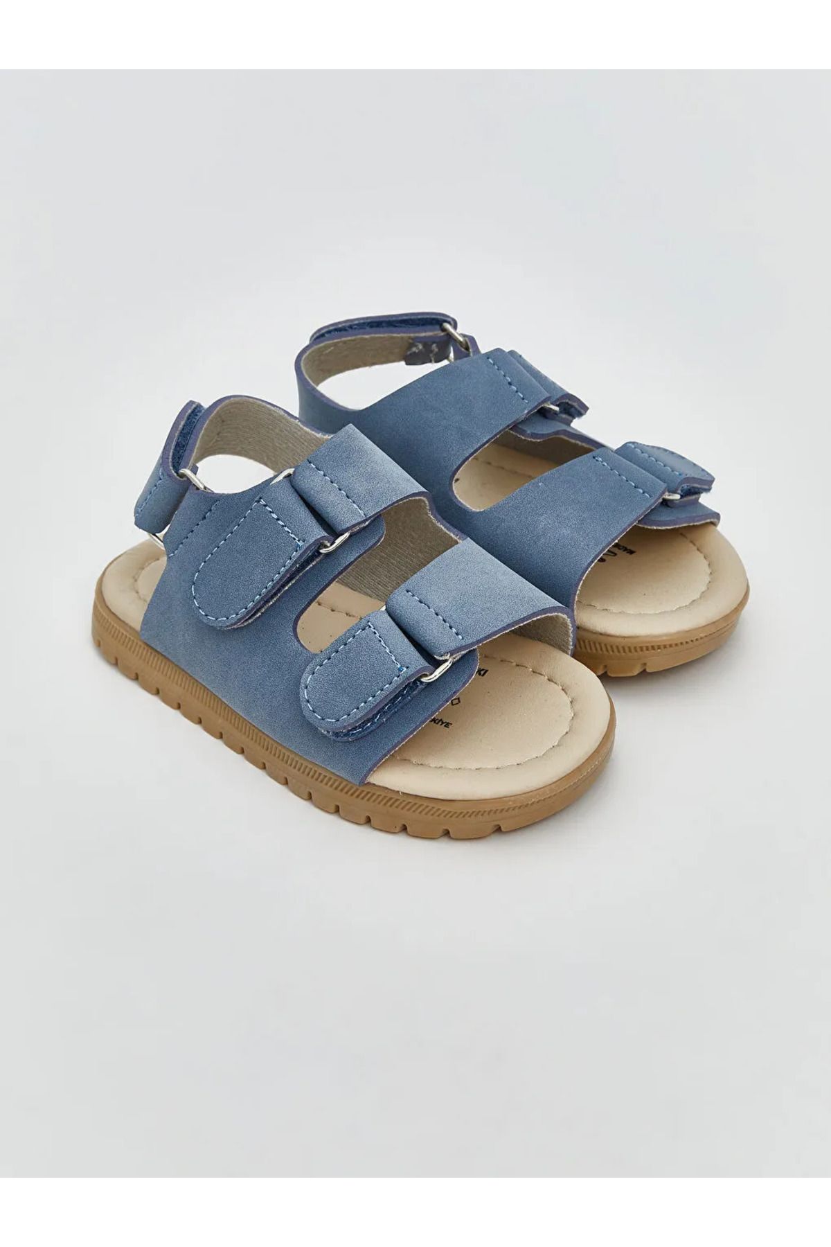 LC Waikiki LCW STEPS Mavi Çift Bantlı Cırt Cırtlı Erkek Bebek Sandalet