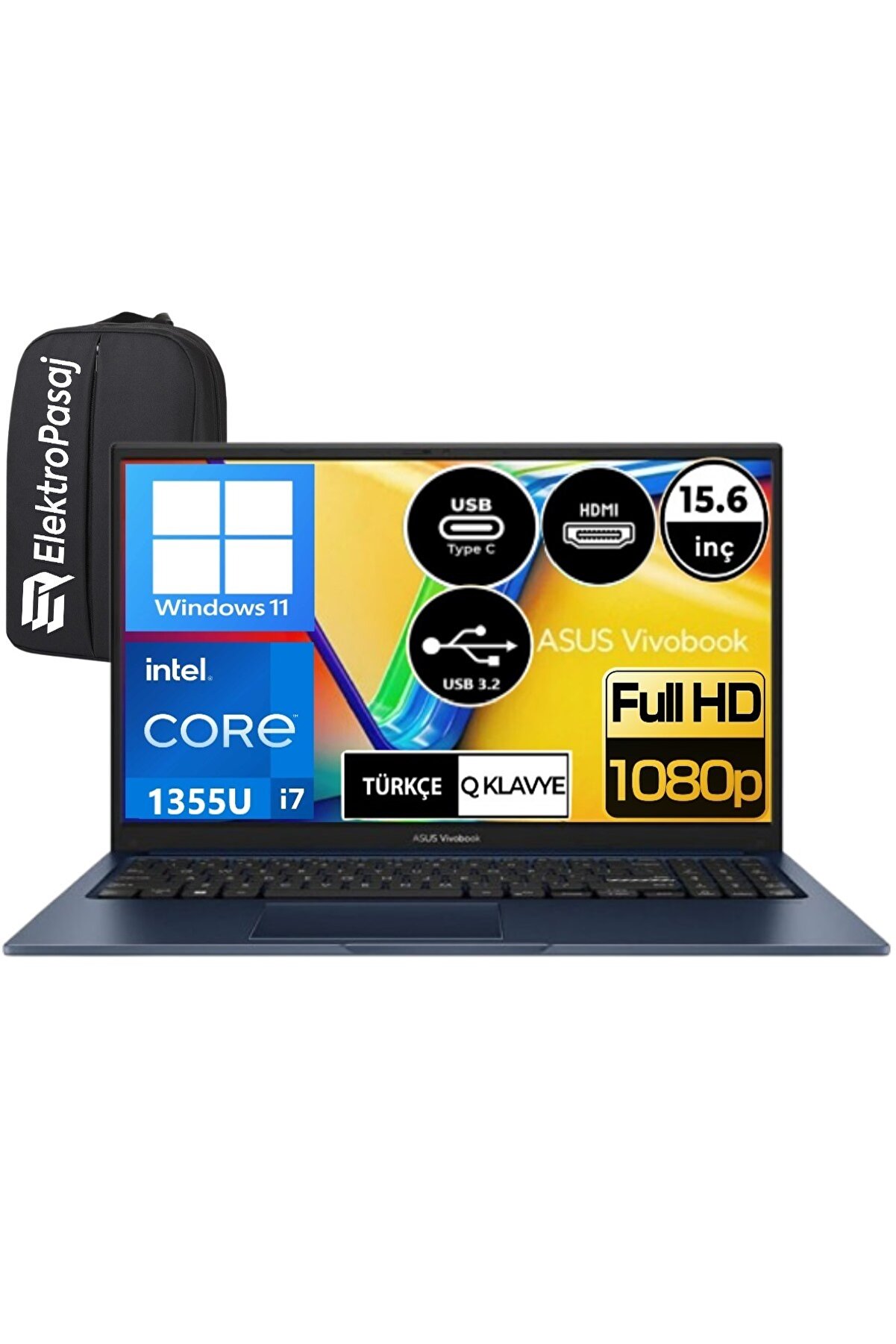 Vivobook X1504VA-NJ426WEP3 Intel i7-1355U 16 GB 512GB SSD 15.6