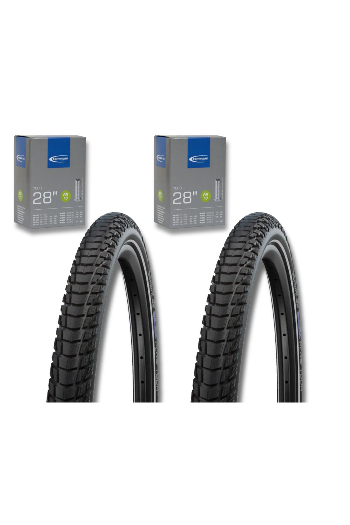 Schwalbe 700x35 Marathon Plus Tour 5mm Zırhlı Lastik Seti