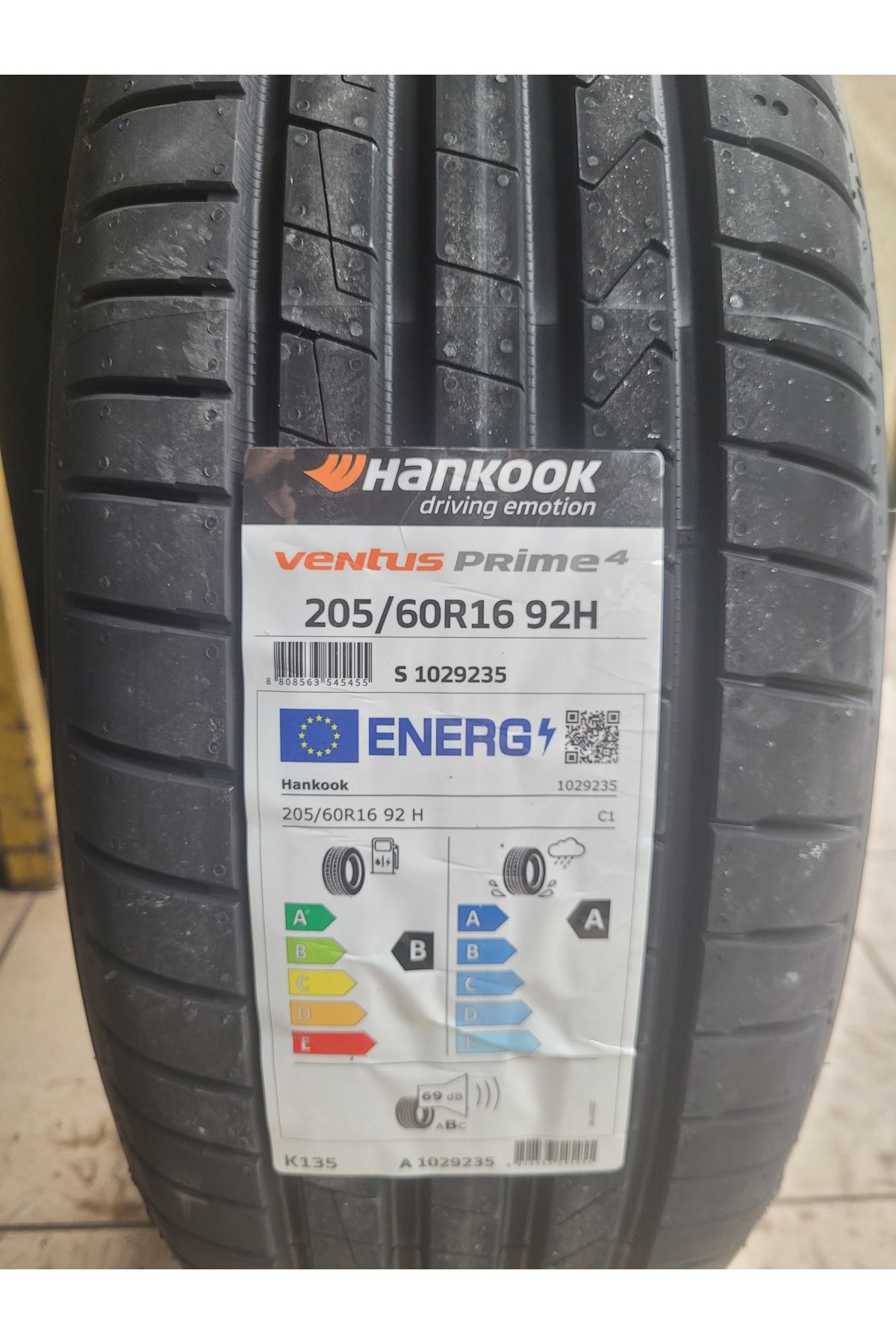 Hankook 205/60R16 VENTUS PRİME 4 K135 92H Set Olarak (4 ADET) 2025 Üretim*