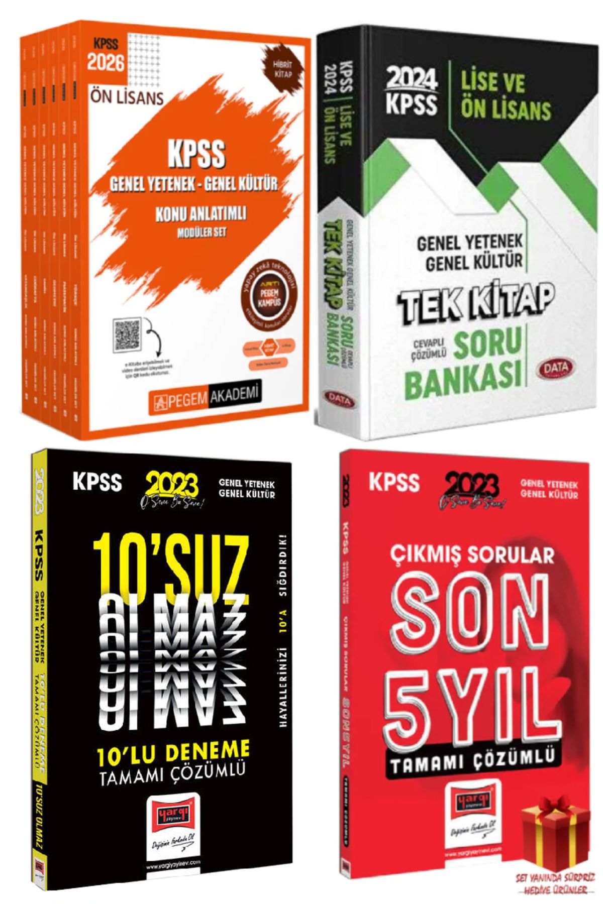 Pegem Akademi Yayıncılık 2026 Pegem Ön Lisans KPSS GYGK Konu Anlatım Modüler Set+Data Lise Önlisans SB+Deneme+Çıkmış Soru