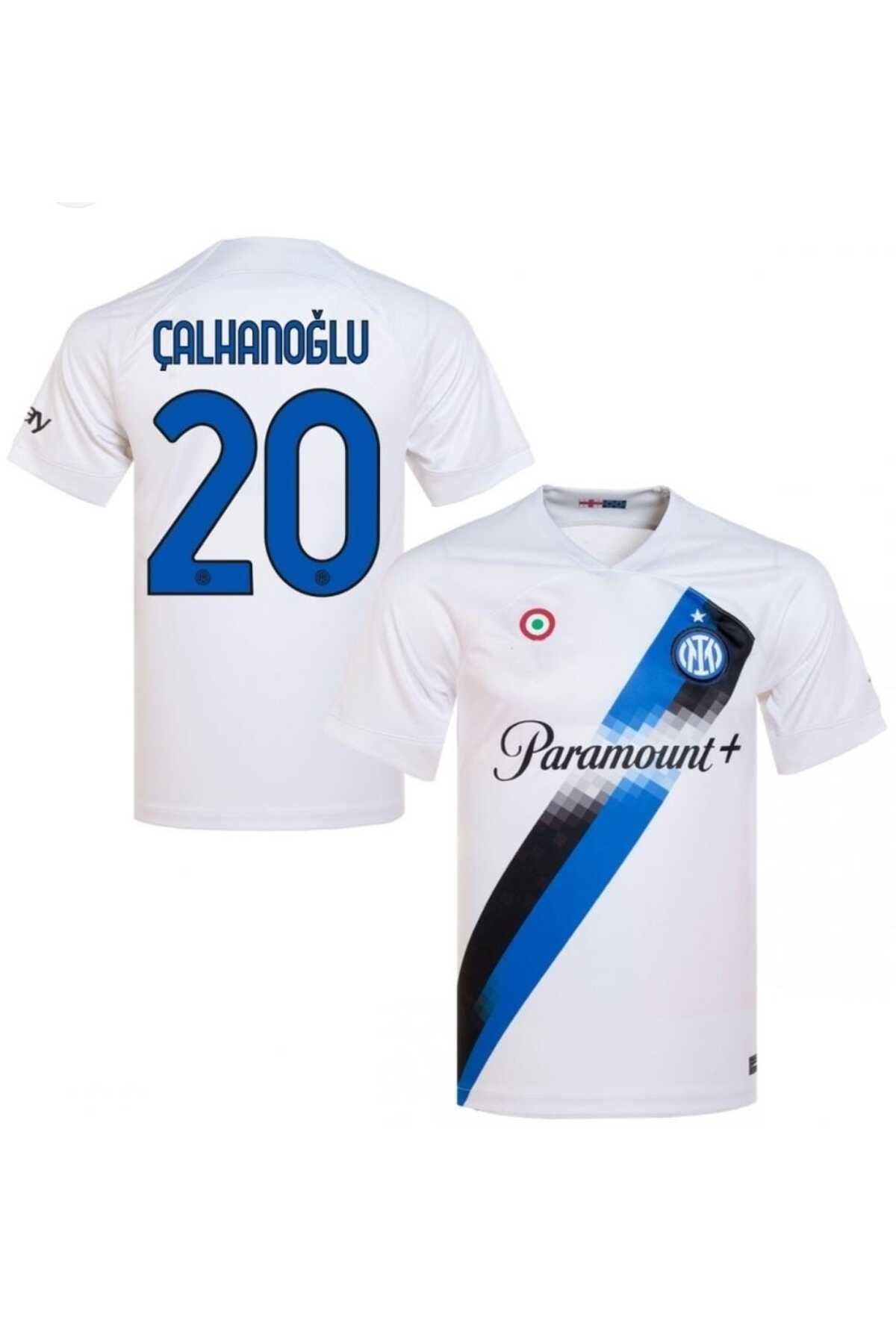 BYSPORTAKUS İ.n.t.e.r 2023/24 Sezonu Hakan Çalhanoğlu Deplasman Forması (DepWhite)