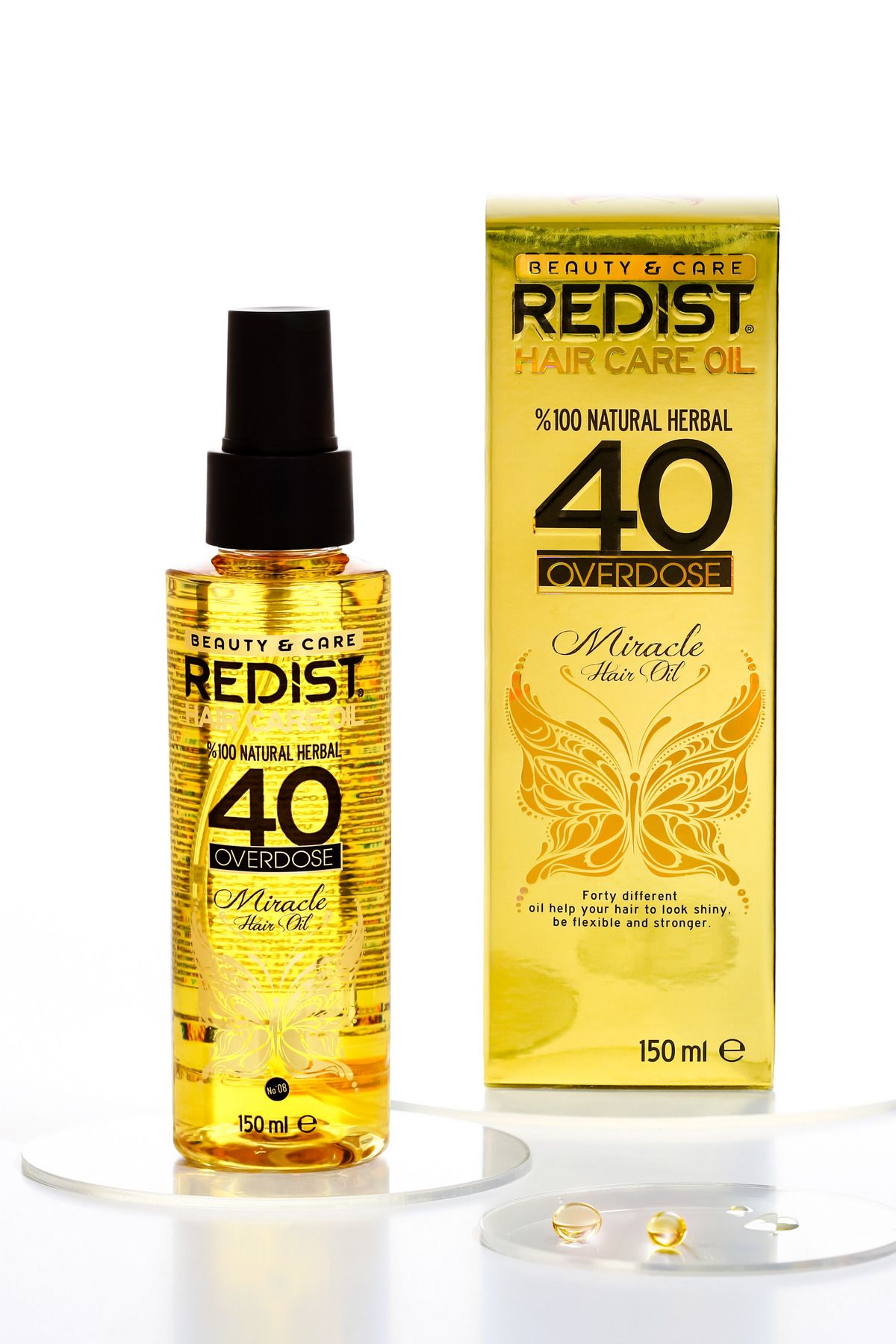 Redist 40 Bitkili Saç Bakım Yağı – Doğal Ve Etkili Bakım 150 ml