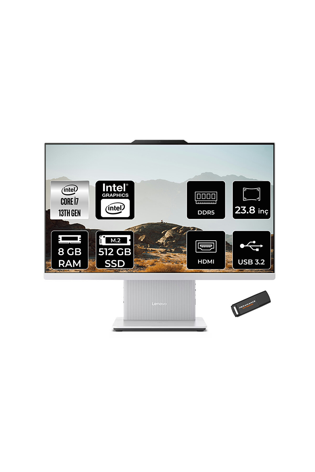 IdeaCentre 24IRH9 i7 13620H 8GB DDR5 512GB SSD 23.8