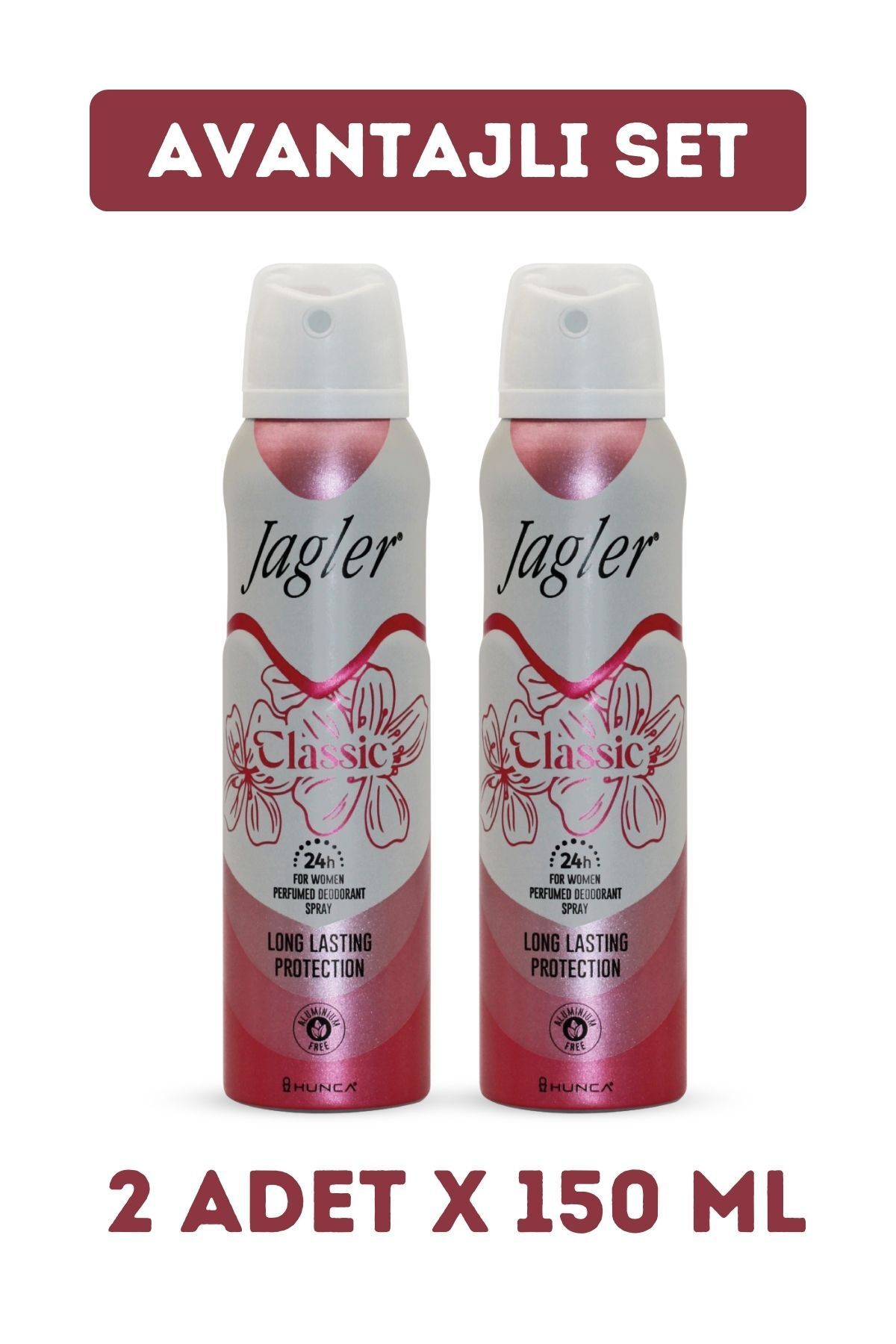 Jagler Classic Kadın Deodorant ( 2 Adet X 150 ml )