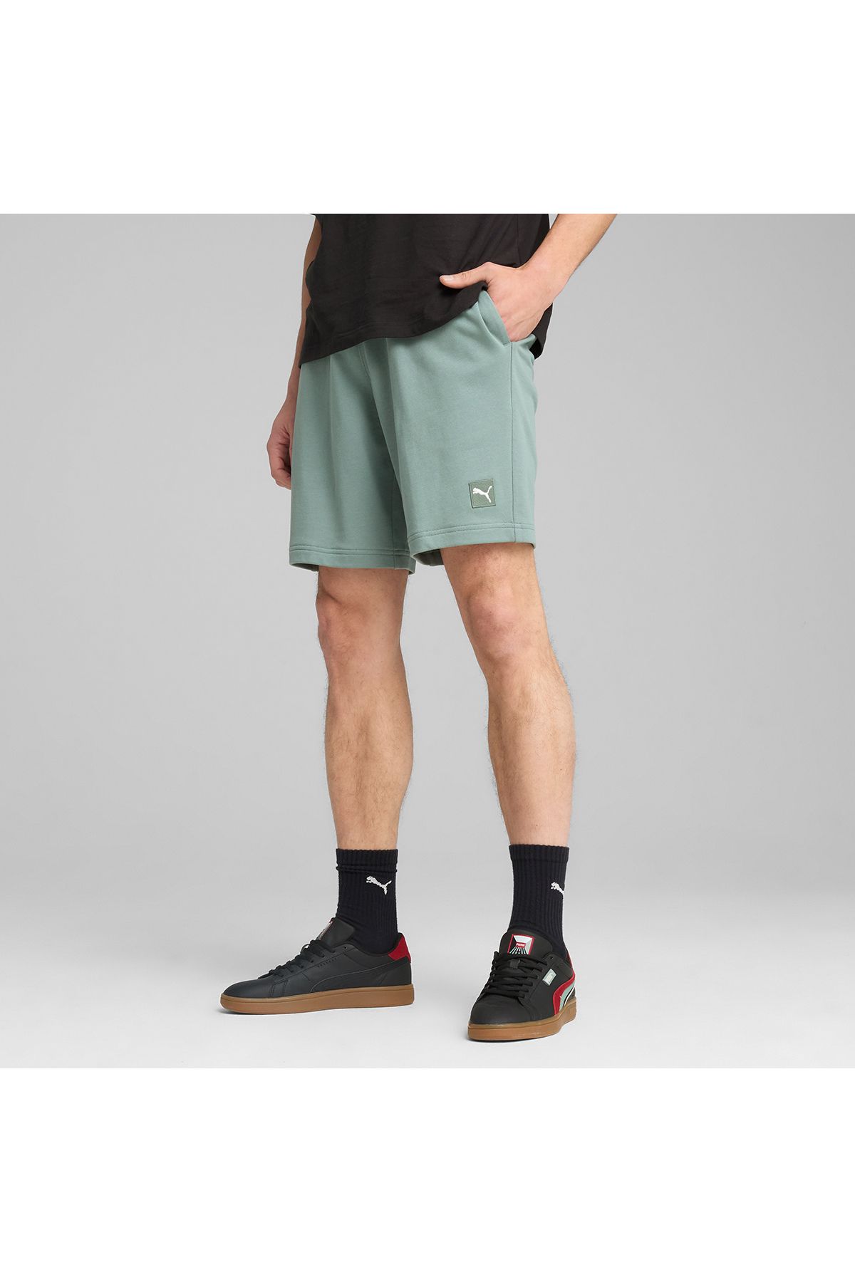Puma Essentials Elevated 9 Inch Erkek Yeşil Şort
