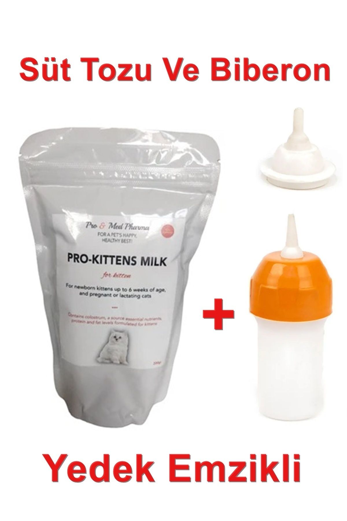 Maxisol Yavru Kedi Süt Tozu Ve 2 Emzikli Biberon Seti 50 ml