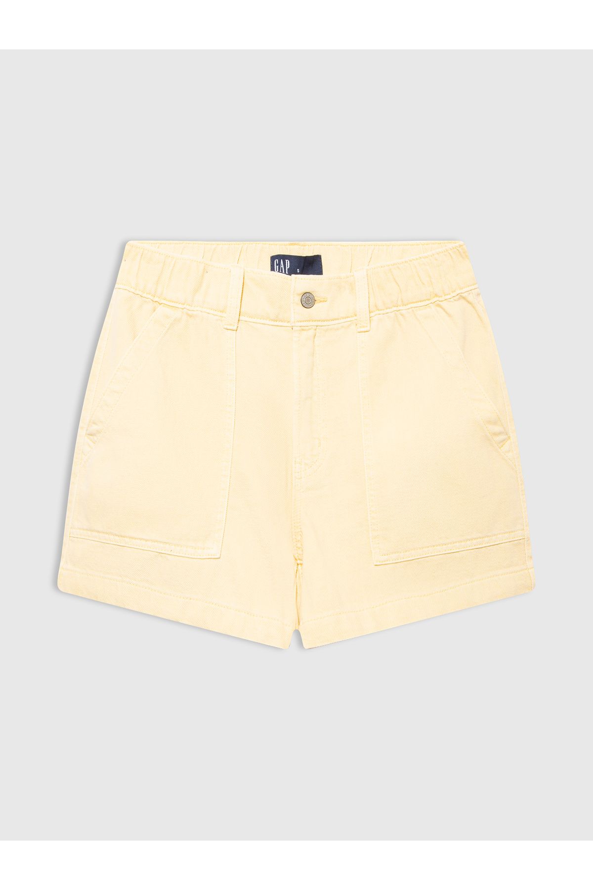 GAP Kadın Sarı Renkli Denim Şort