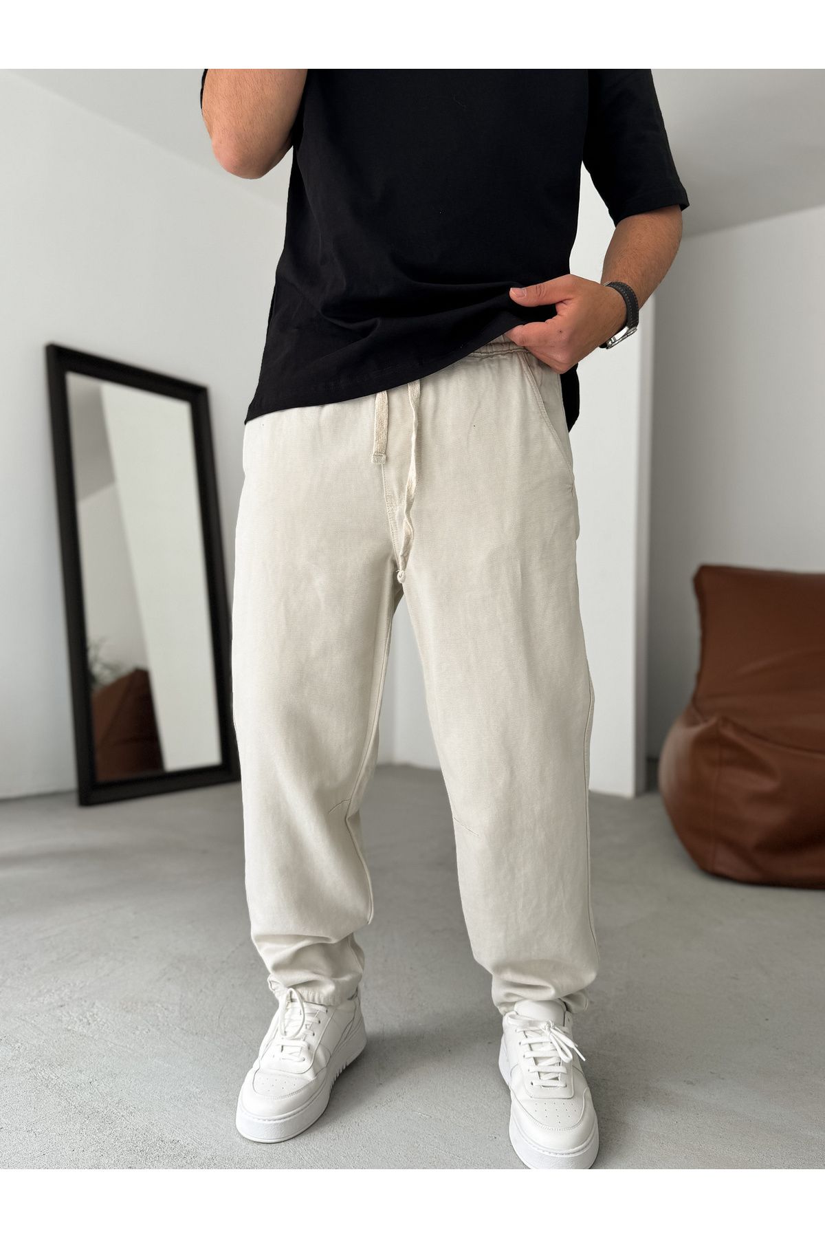 BYBASICMAN Taş Regular Fit Diz Dikişli Pantolon YP-5010