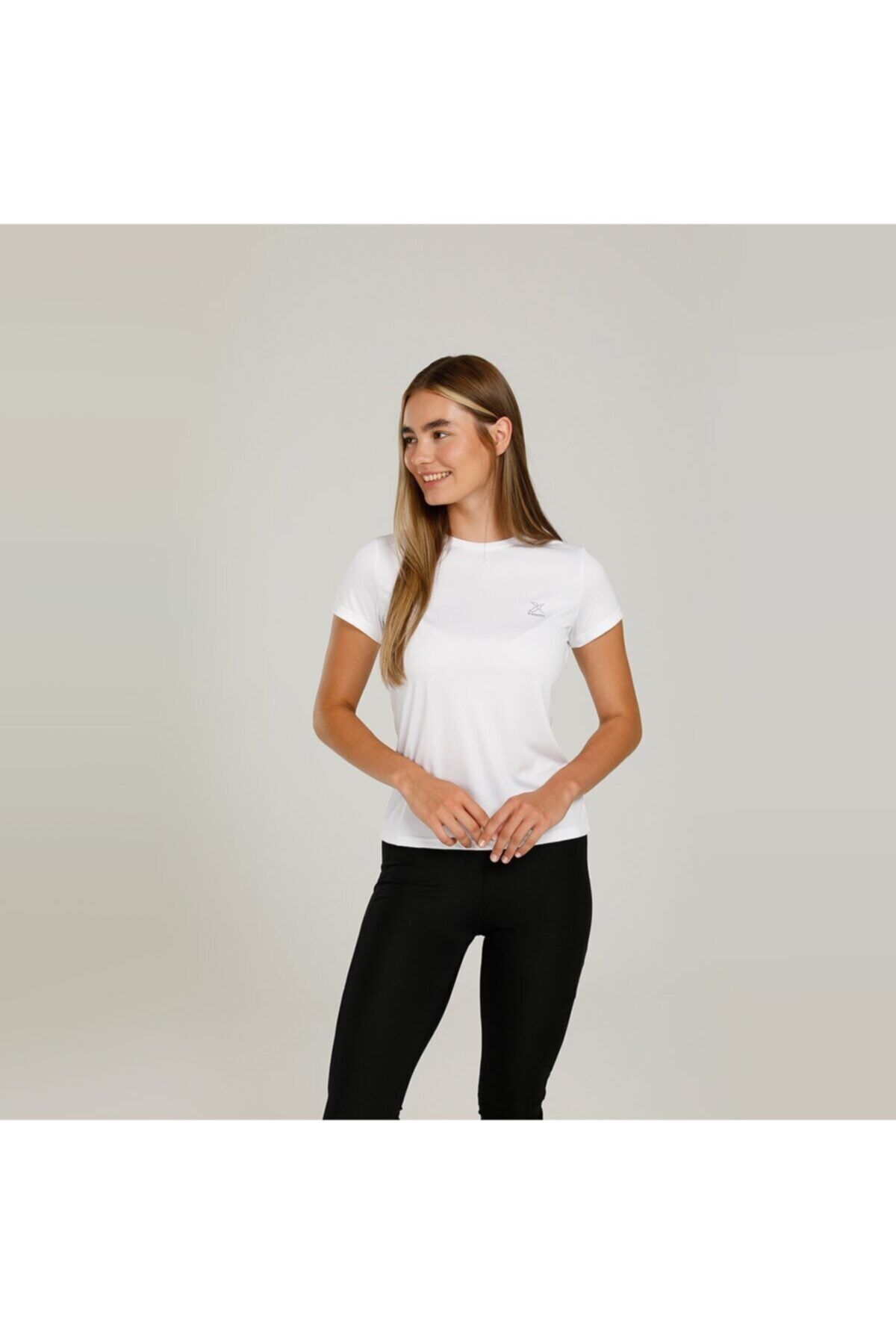 Kinetix Sn230 Basıc Pes C Neck T- Beyaz Kadın T-shirt
