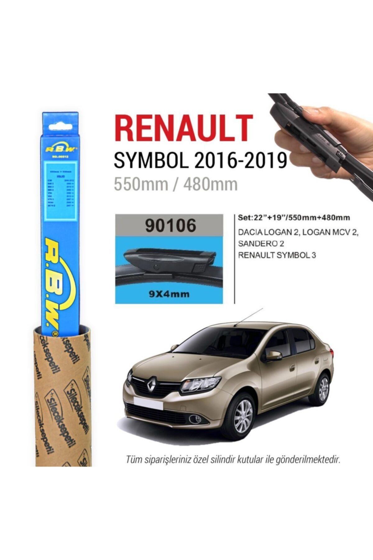 Rbw Renault Symbol Muz Silecek Takımı (2016-2019)
