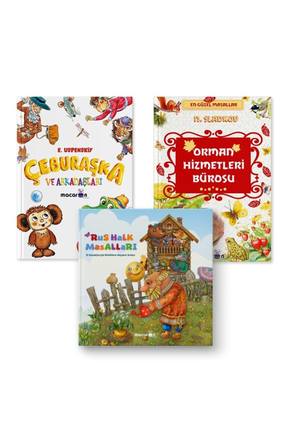 Macaron Yayınları Zen Çocuk Kitapları Seti (orman Hizmetleri Bürosu-çeburaşka Ve Arkadaşları-rus Halk Masalları)