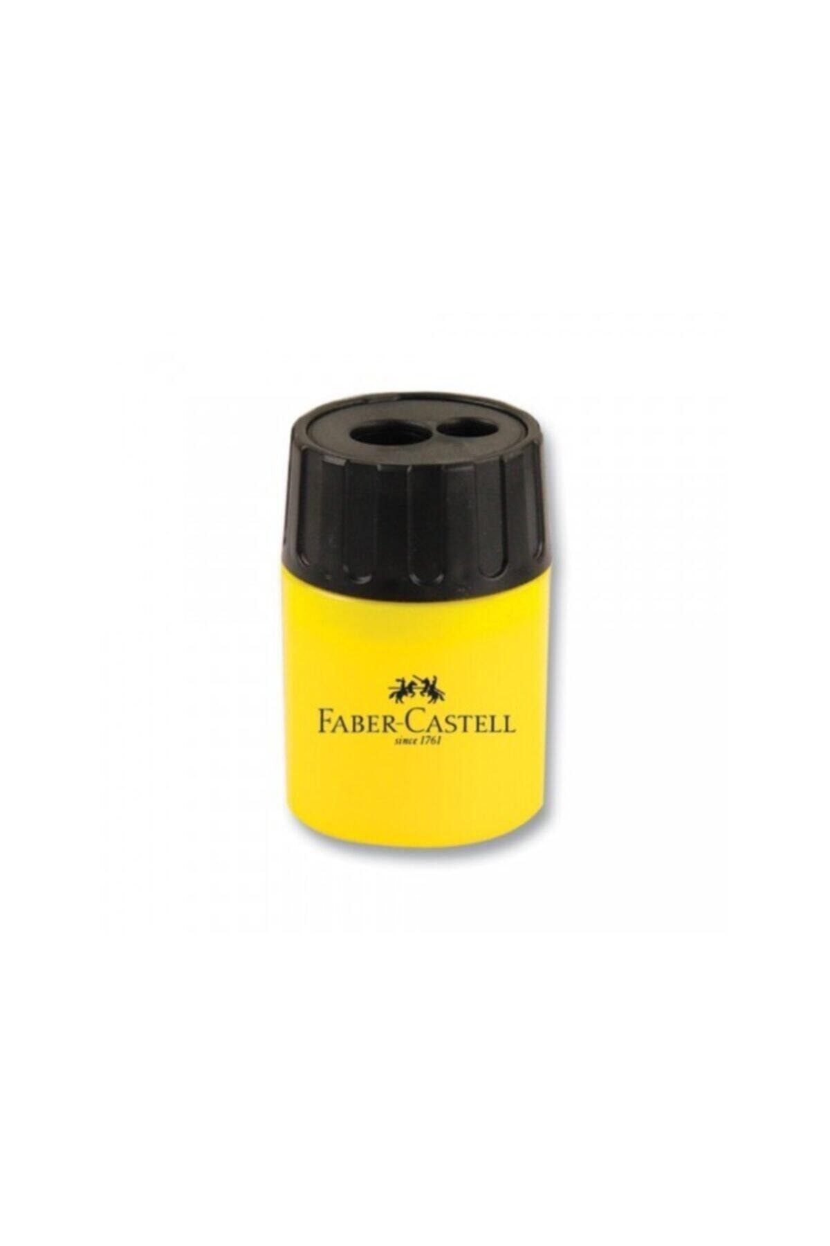 Faber Castell Geniş Hazneli Çiftli Kalemtraş Adet Sarı