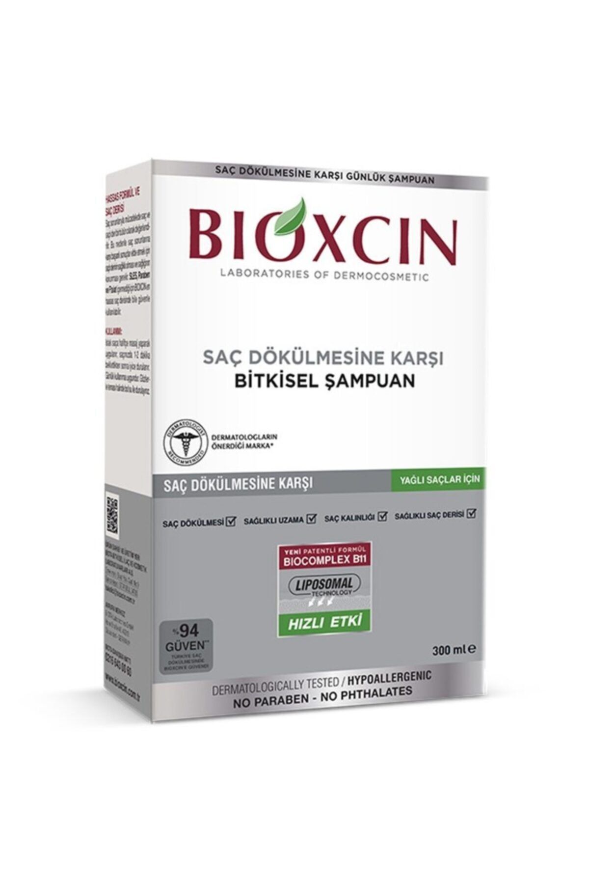 Bioxcin Saç Dökülmesine Karşı Bitkisel Klasik Şampuan Yağlı Saçlar 300 ml