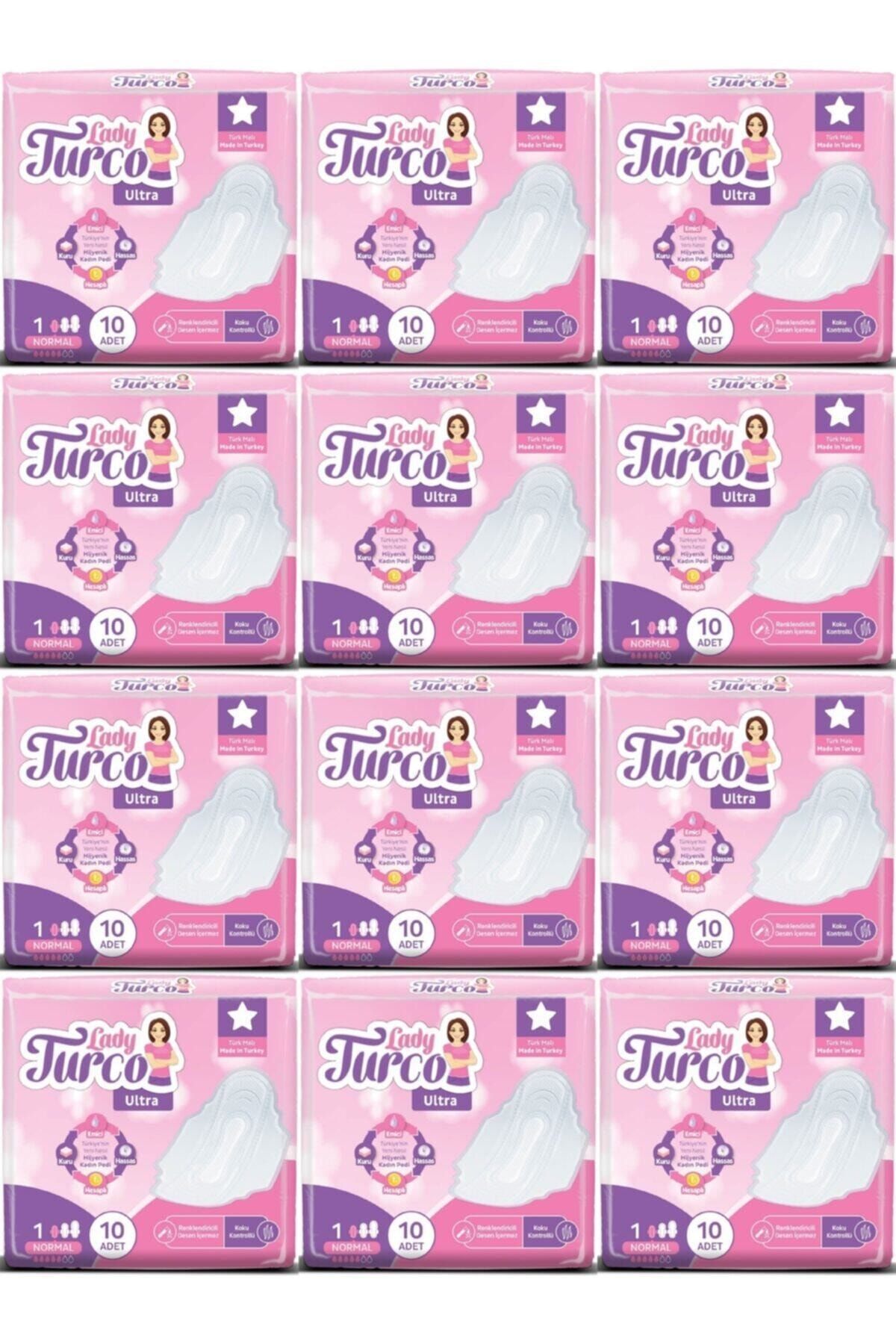 Baby Turco Lady Turco Ultra Normal Hijyenik Ped 10 Lu 12 Adet