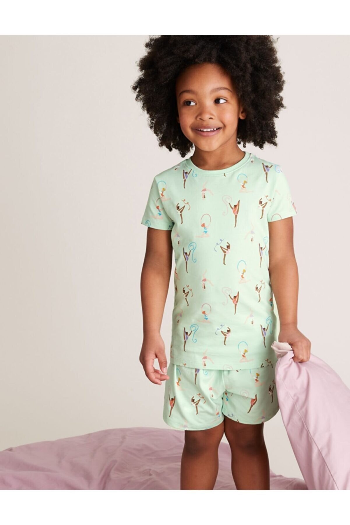 Marks & Spencer Balerin Desenli Pijama Takımı