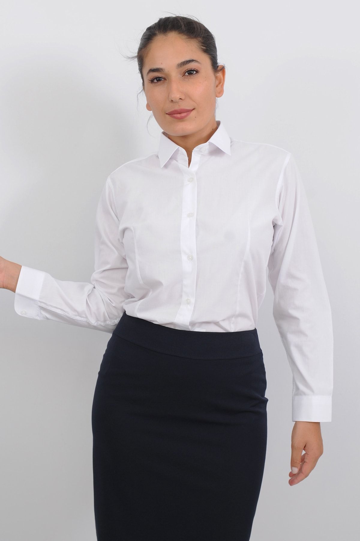 Lobby Uniform Kadın Gömlek Beyaz