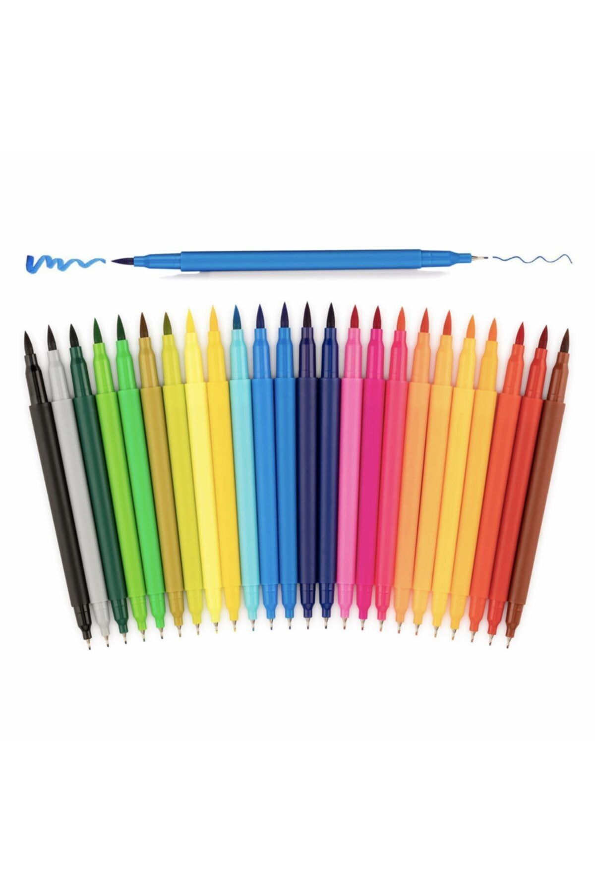 Artzone Çift Taraflı Fırça Uçlu Renklendirme Kalem Seti - 24 Renk