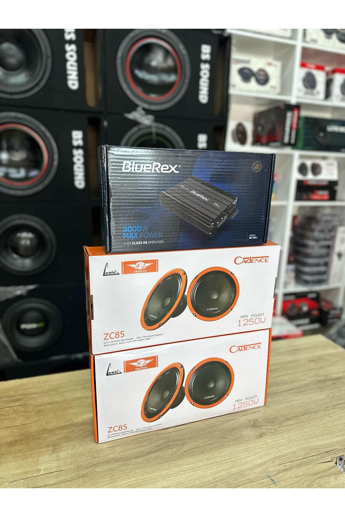 FORX5 cadence 4 adet 20 cm mıdrange 3000 lik amlfi 4 kanal