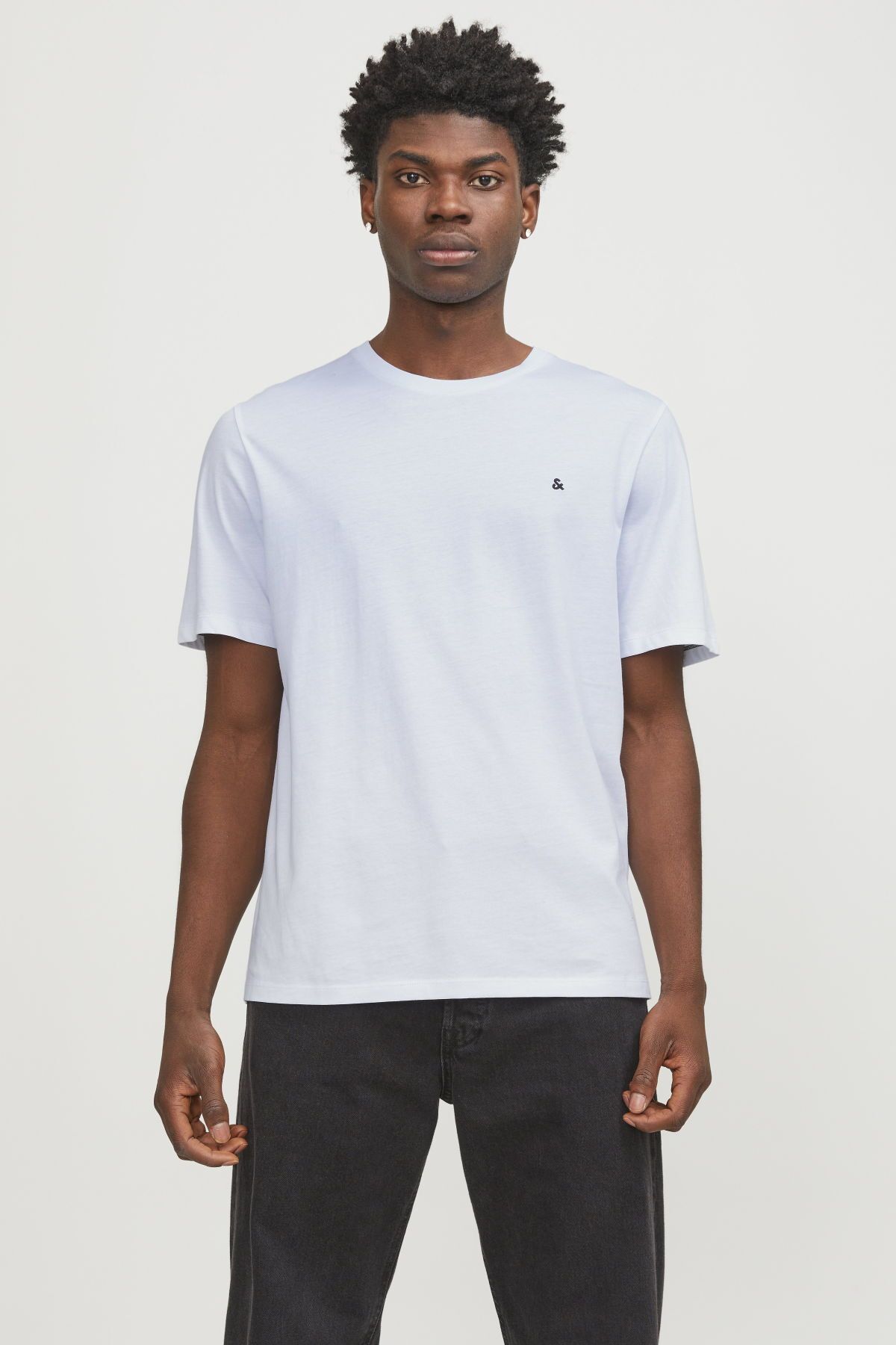 Jack & Jones Jack&jones Paulos Erkek Beyaz Yuvarlak Yaka Tişört