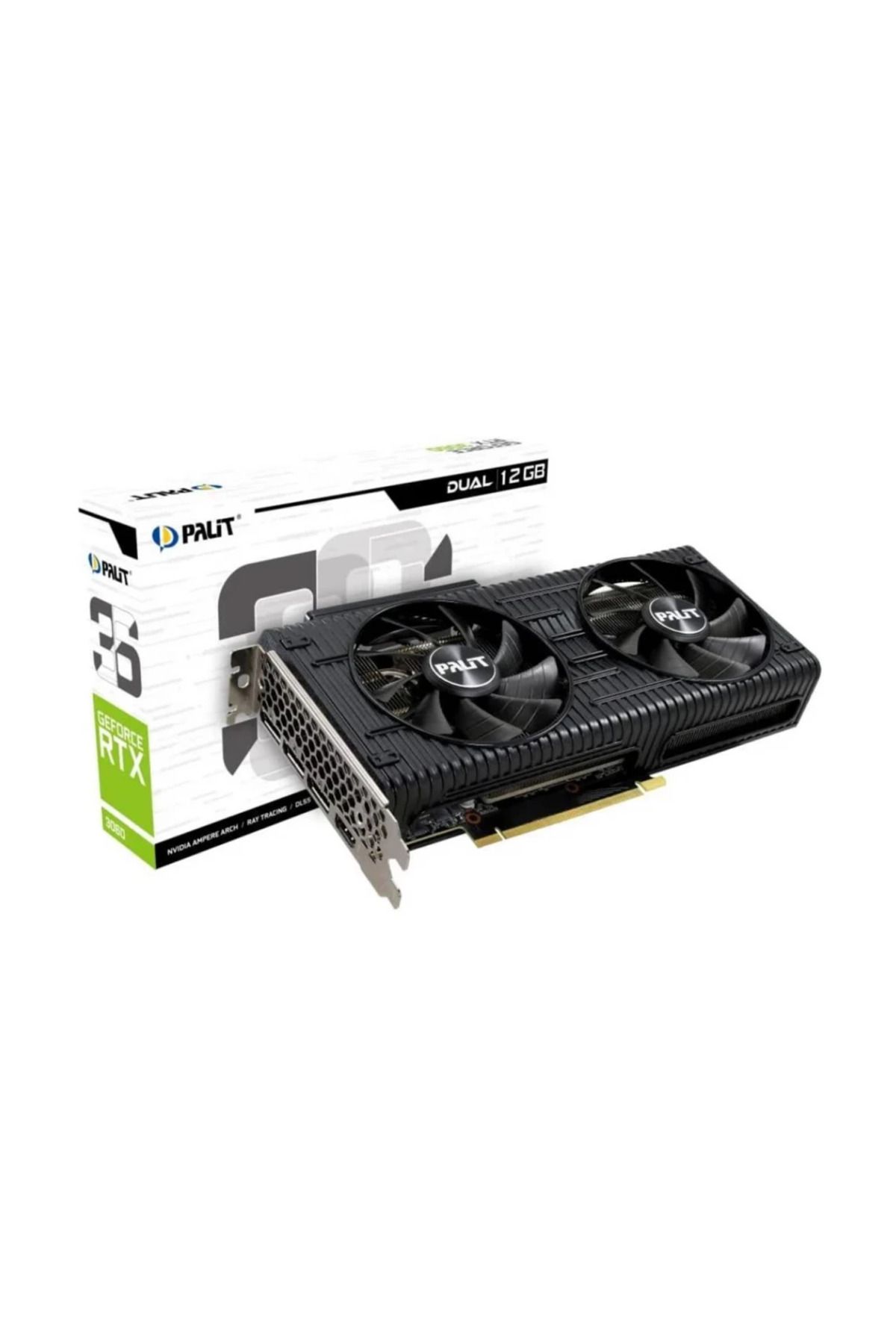 PALIT Rtx3060 Dual Nvidia Gddr6 192bit Çift Fan 12gb Gaming Ekran Kartı