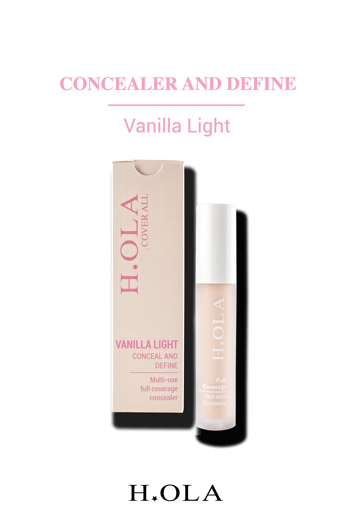 h.OLA Cover All Yoğun Kapatıcı | Full Coverage Concealer -vanilla Light