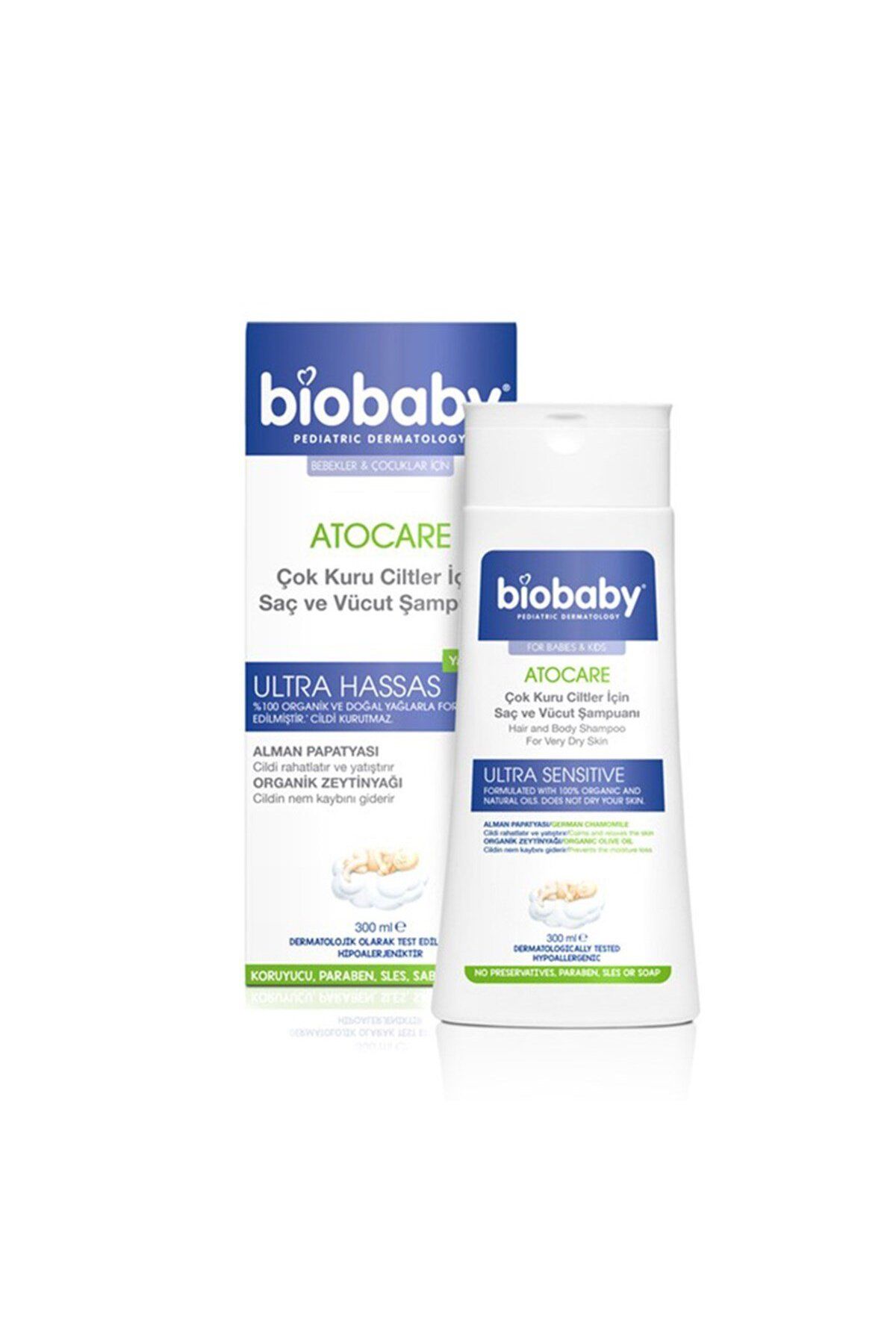 Biobaby Kuru Ve Atopik Ciltler Için Şampuan 300 ml