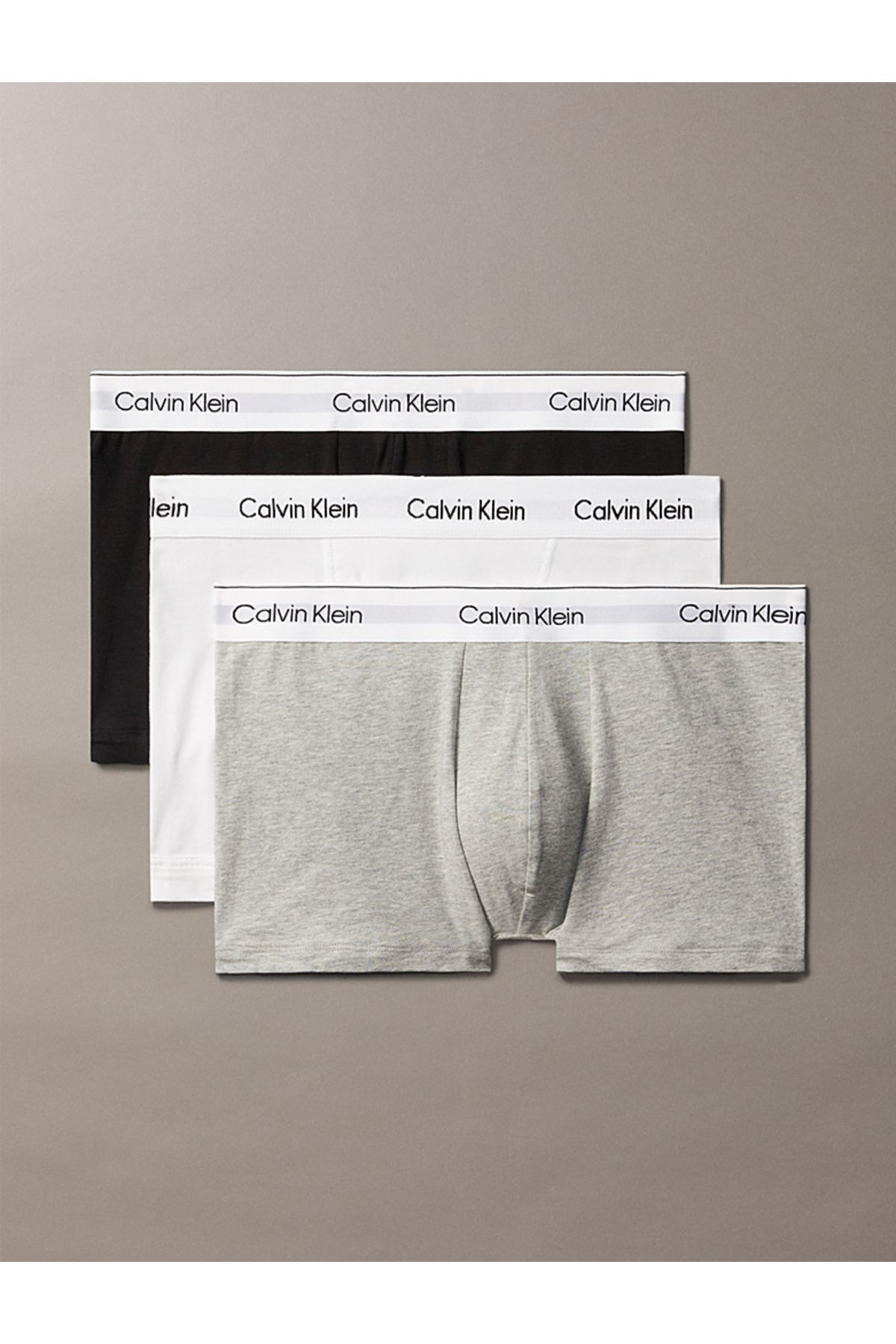 Calvin Klein 3 Pack Relaxed Dart Trunks - Icon Cotton Stretch