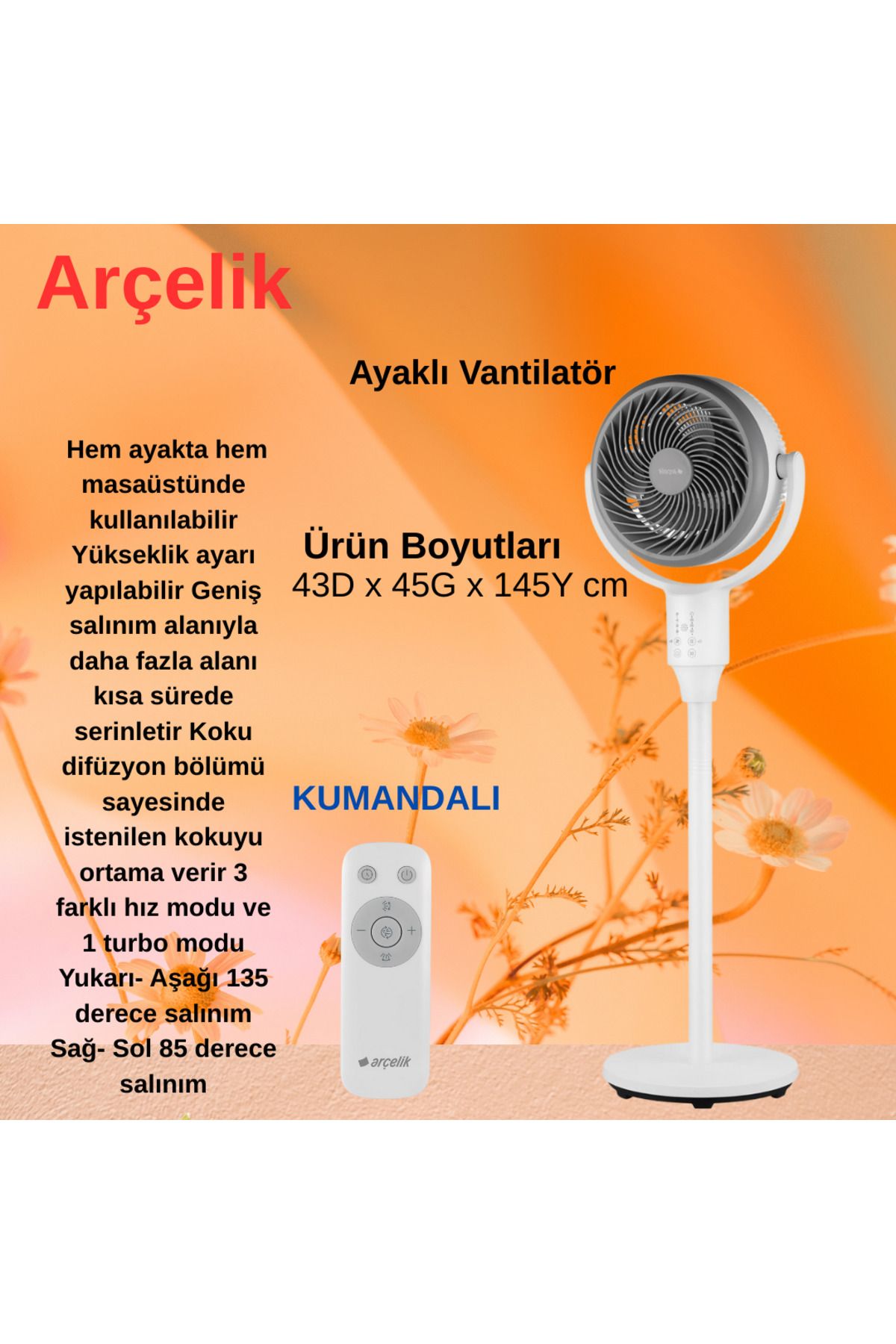 Arçelik Yeni Nesil Vantilatör