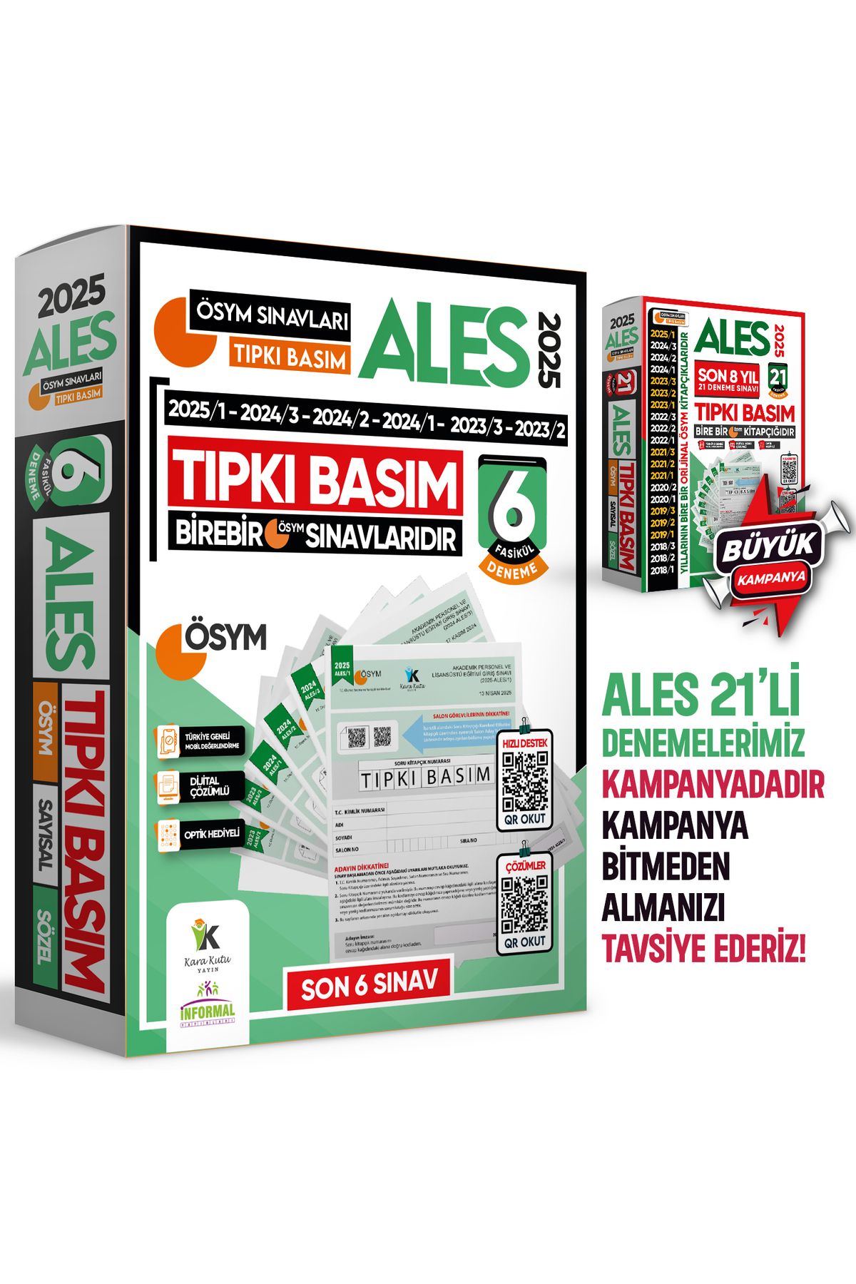 İnformal Yayınları 2025 Ales Ösym Tıpkı Basım Çıkmış Soru 6lı Deneme Paketi Video Ve Dijital Çözümlü Türkiye Geneli