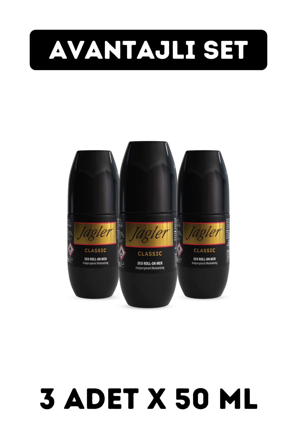 Jagler Classic Erkek Roll On ( 3 Adet X 50 ml )