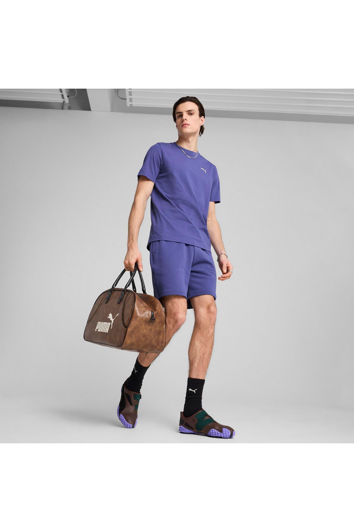 Puma Wardrobe Ess Relaxed Erkek Mavi Şort
