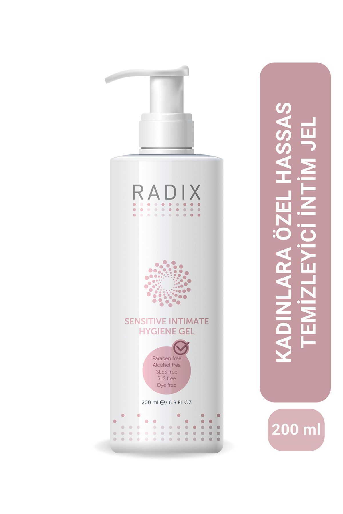 Radix Hassas Temizleyici Intim Jel - Sensitive Hygiene Gel 200 ml - Koku Ve Akıntı Karşıtı