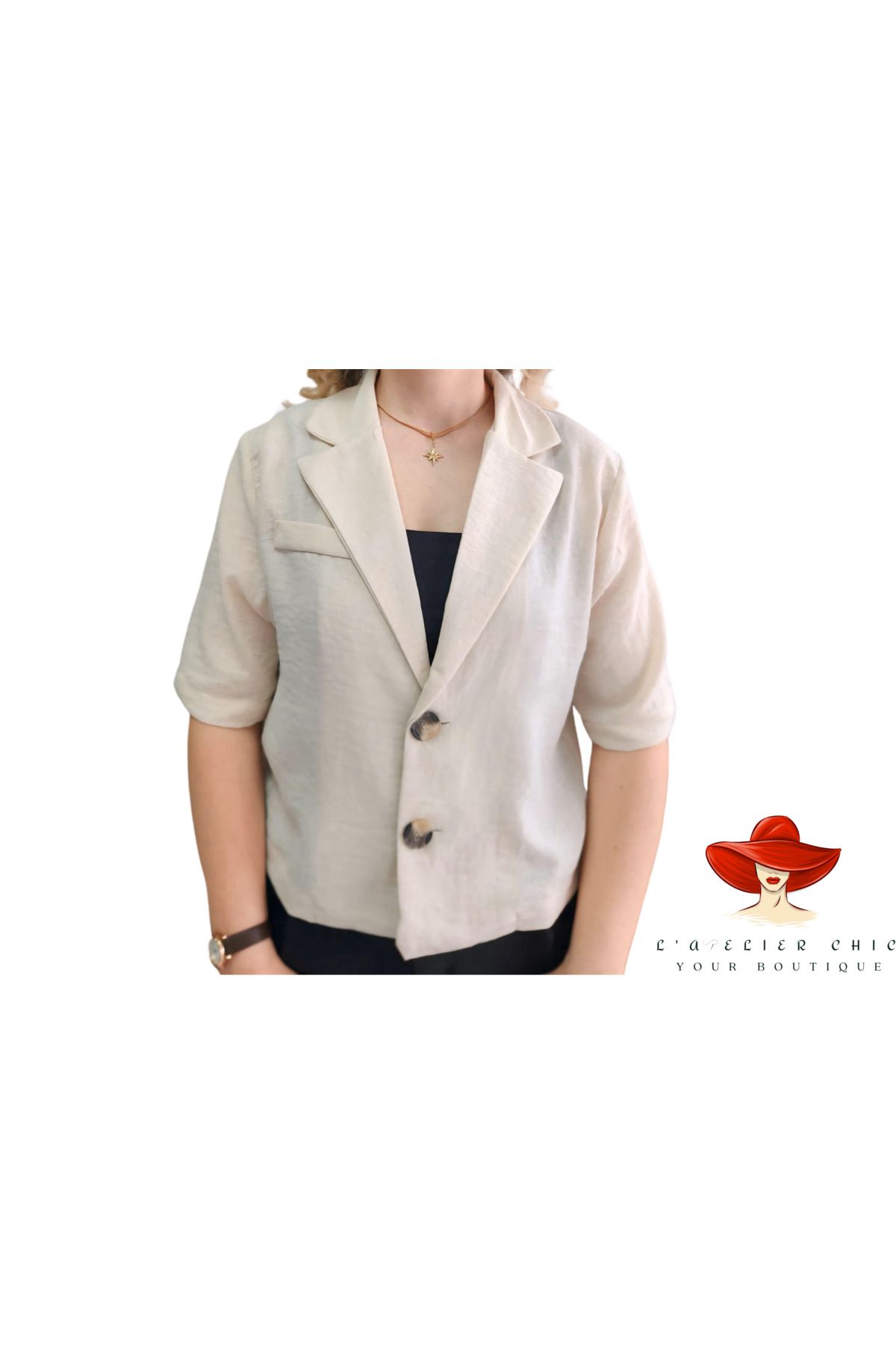 Bigdart KETEN CROP CEKET