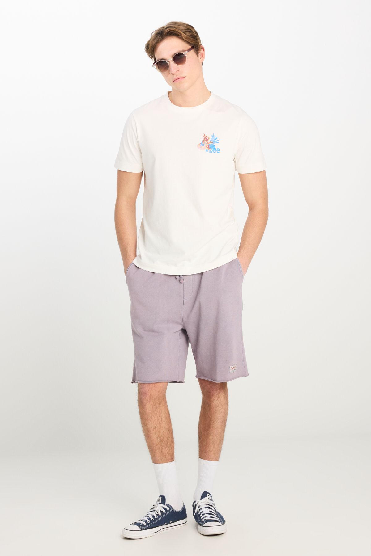 Lee Regular Fit Lila Erkek Sweat Şort L231408505_sweat Şort