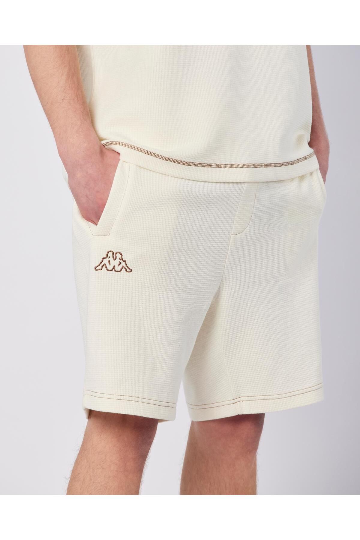 Kappa Pronton Short Erkek Beyaz Regular Fit Şort