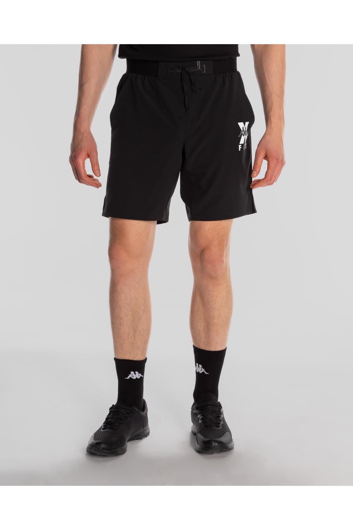 Kappa Kombat Wkt Egameno Xfit Erkek Siyah Regular Fit Performance Şort