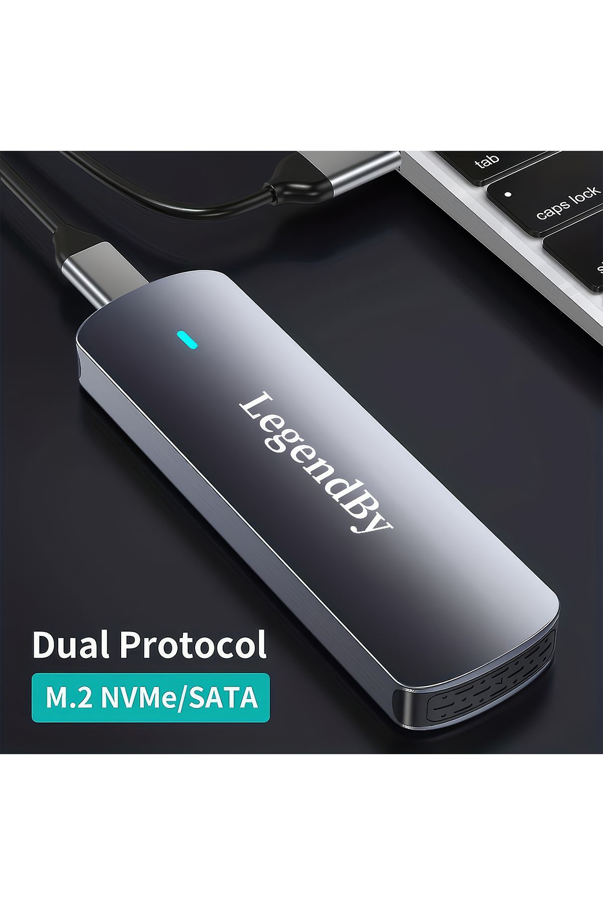LegendBy NVMe M.2 SSD Disk Case | USB 3.1 Type-C 10Gbps