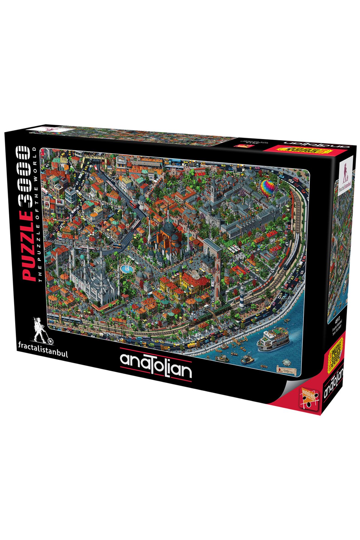 Anatolian Puzzle 3000 Parça Yapboz Puzzle - Fractal Istanbul 4913