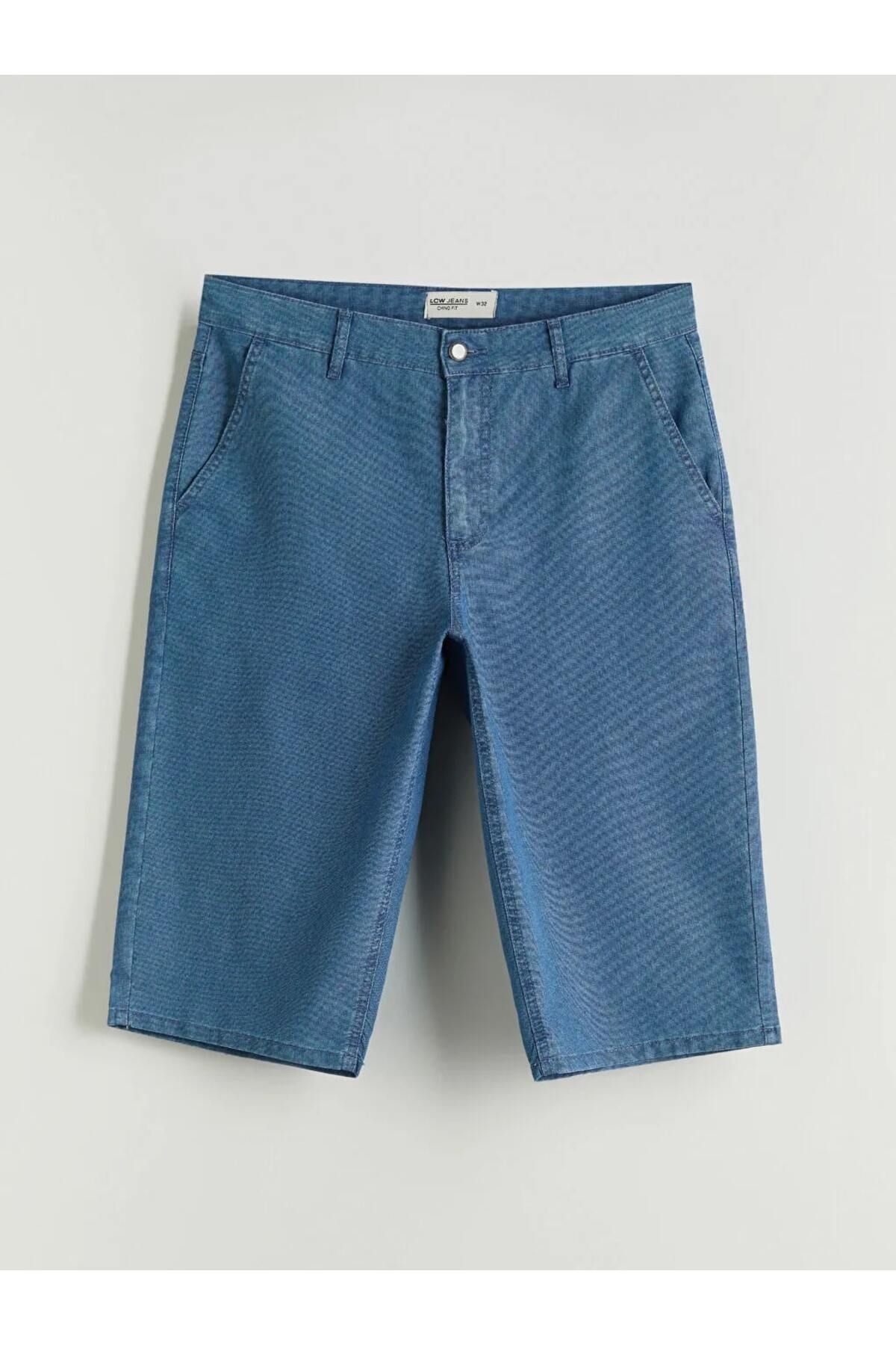 LC Waikiki LCW Jeans Indigo Standart Kalıp Erkek Jean Şort