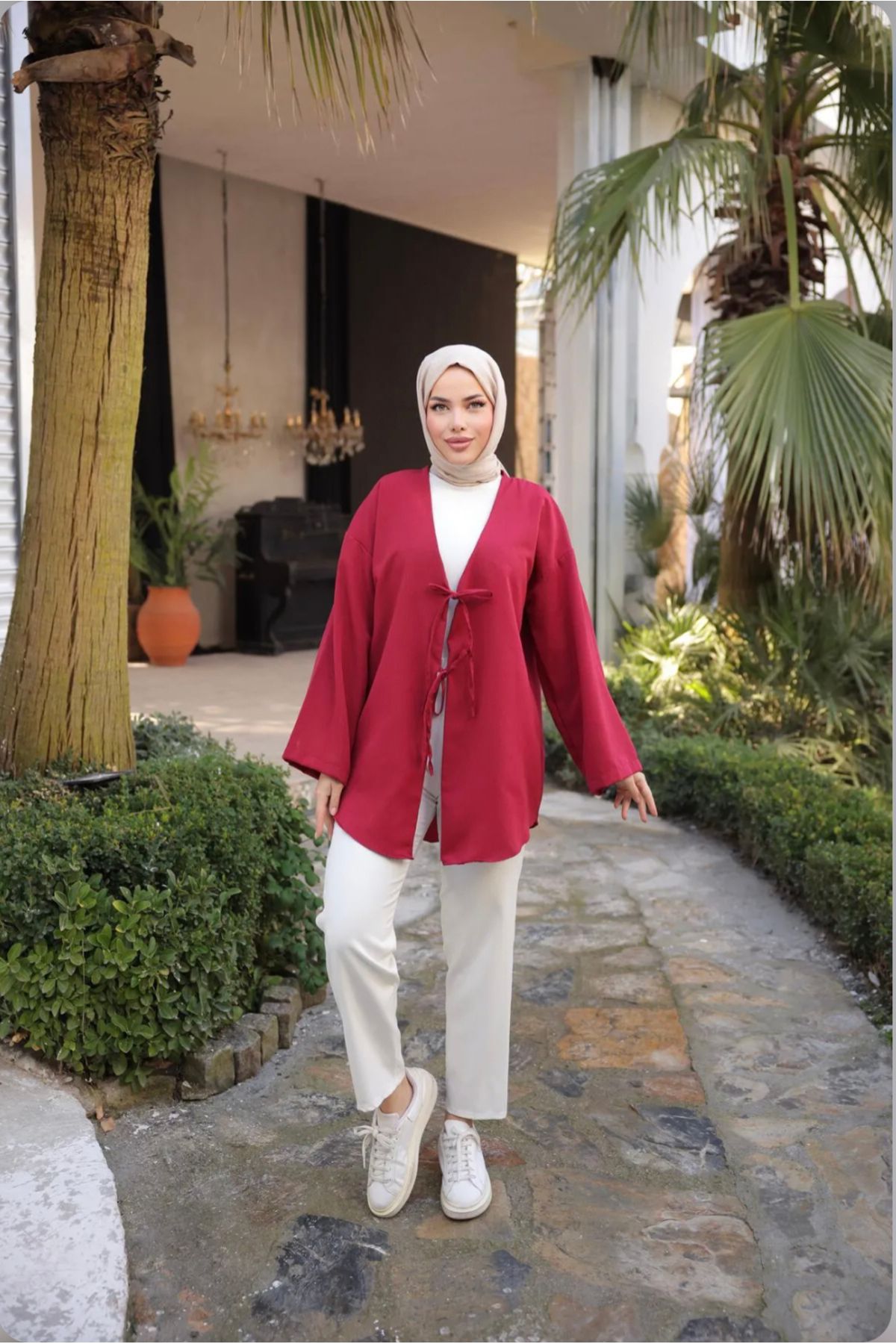 KMR Kimono Tunik Önü Bağlamalı