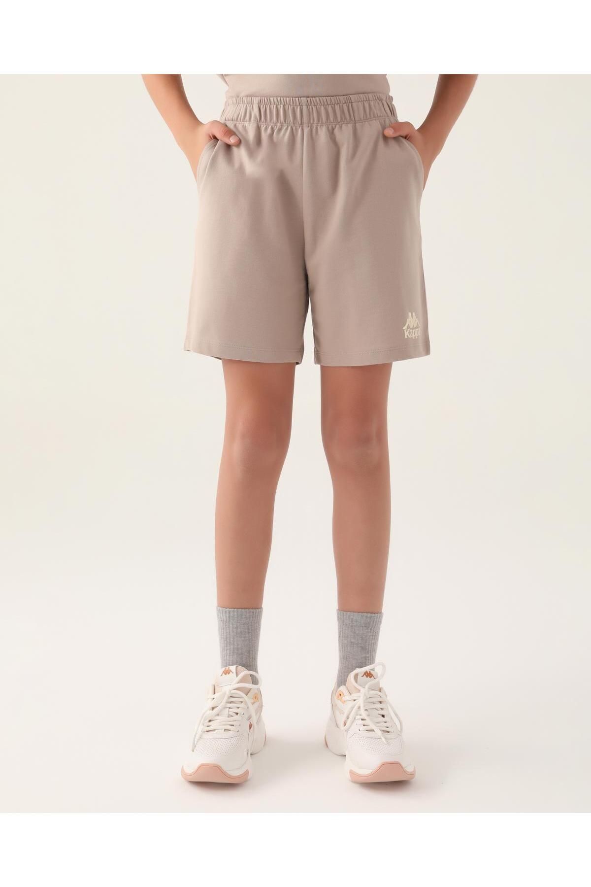 Kappa Authentic Chande Kız Çocuk Bej Regular Fit Şort
