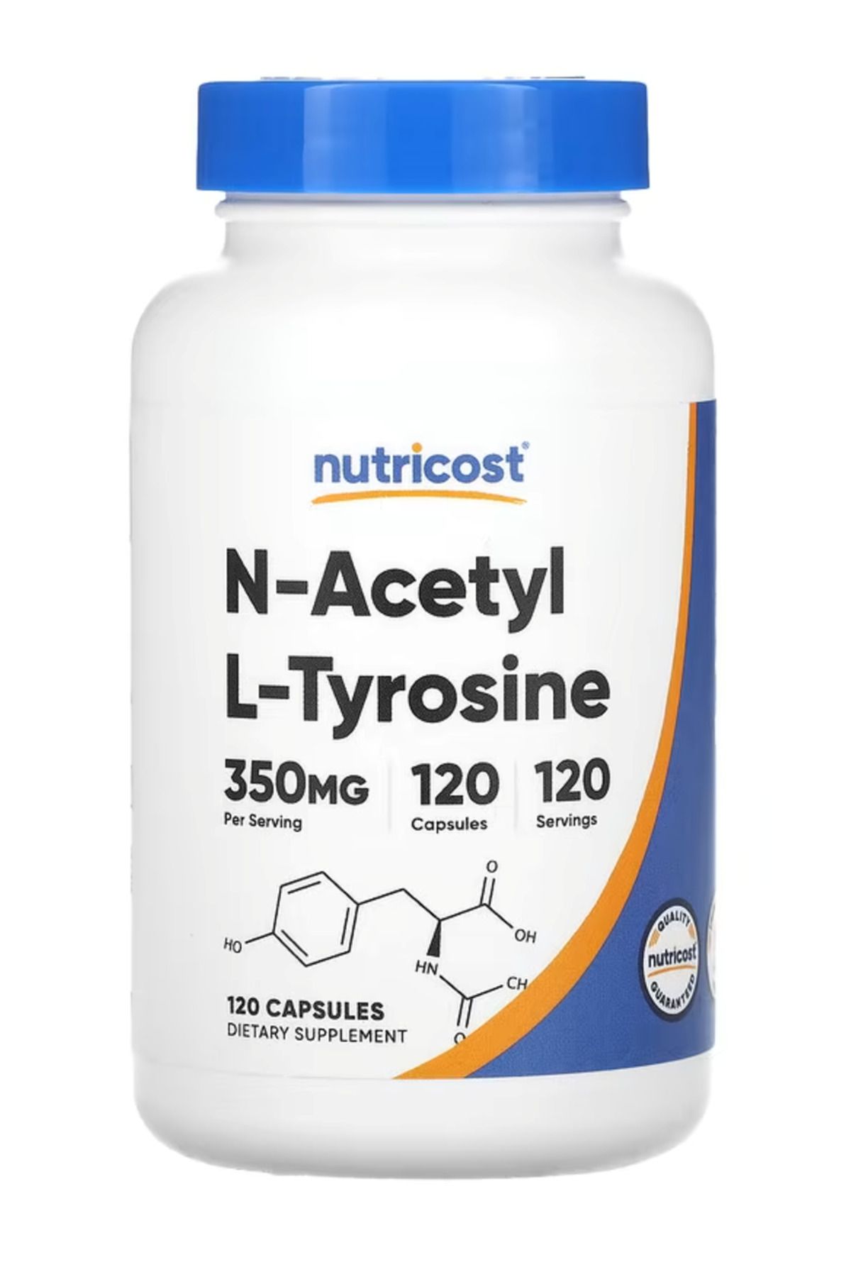 Nutricost N-acetyl L-tyrosine (NALT) 350mg, 120 Capsules. Tr Yetkili Satıcısı.4035