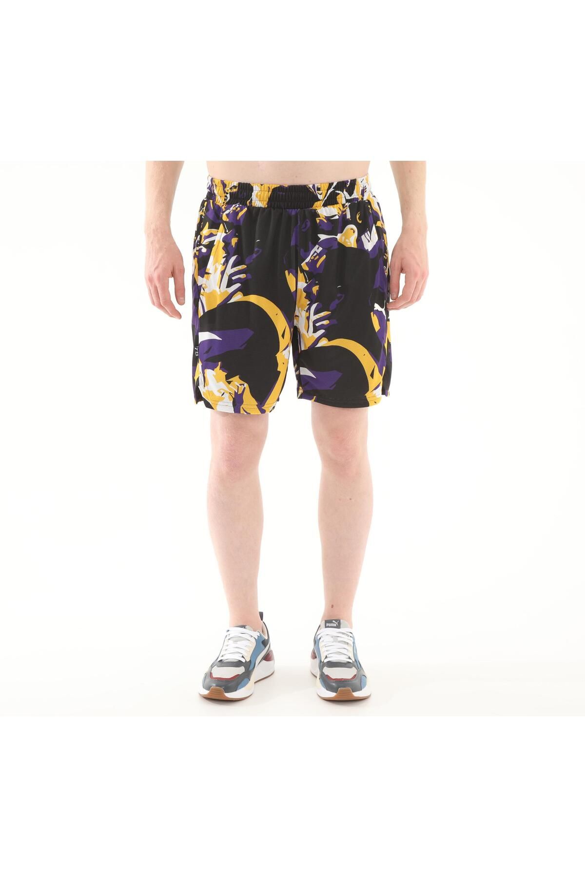 Puma 685444-02 Puma Rival Rage Aop Short Erkek Şort Ve Kapri Siyah