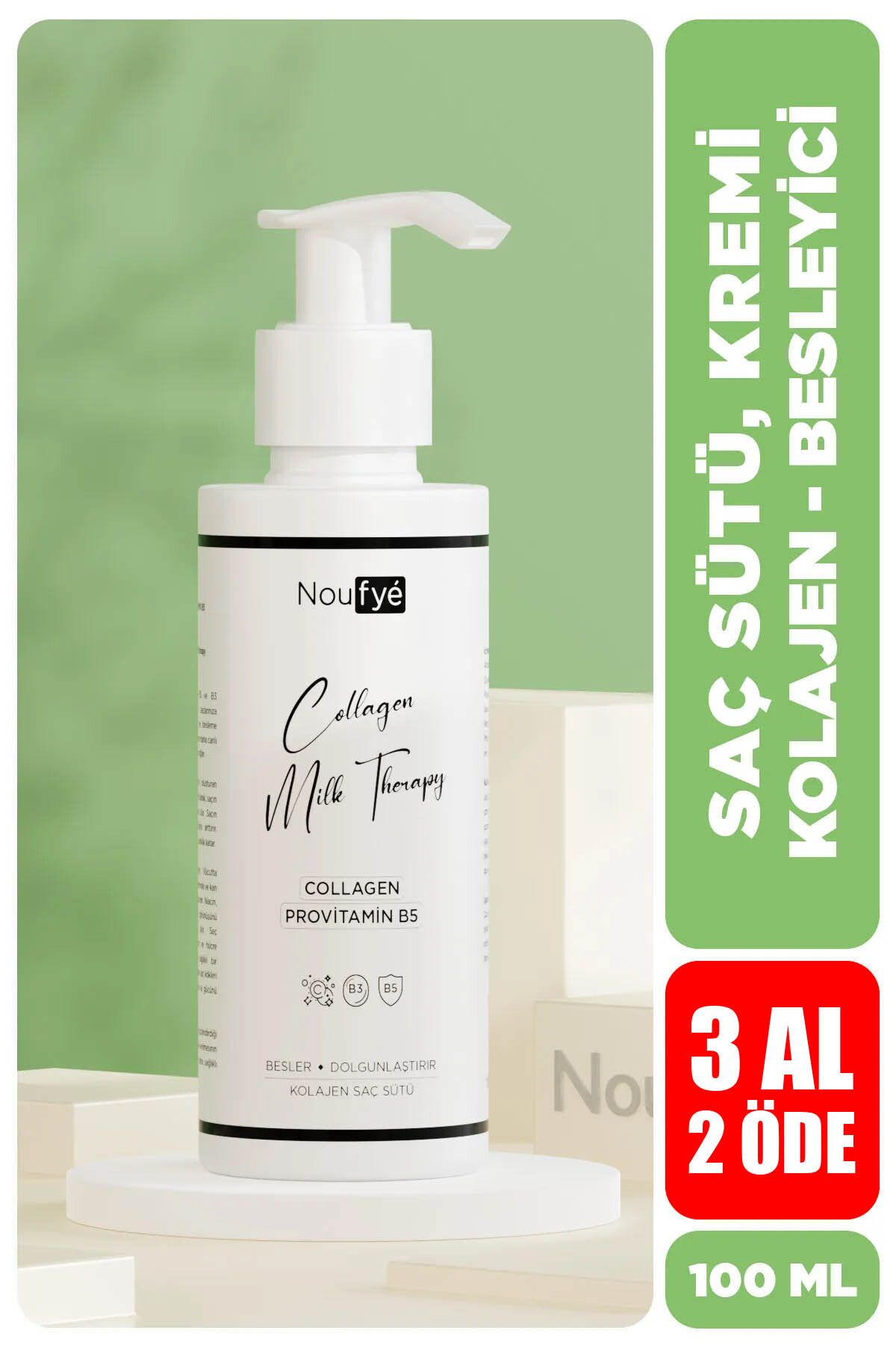NOUFYE Collagen & Provitamin B5 Saç Sütü Kremi & Milk Therapy 100 Ml