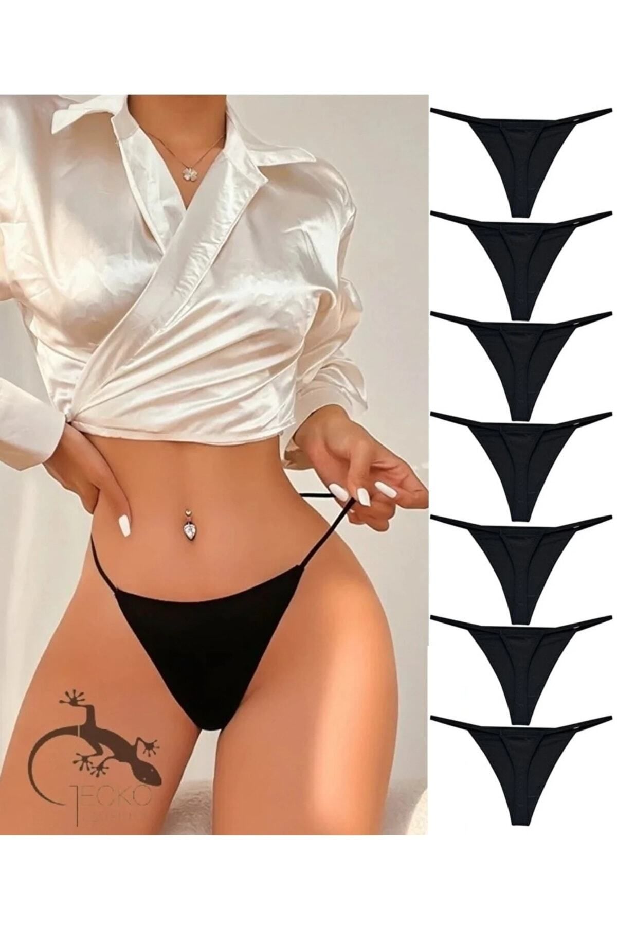 yokyokcollection Tanga String Kadın Ip Lastikli Külot 7 Adet