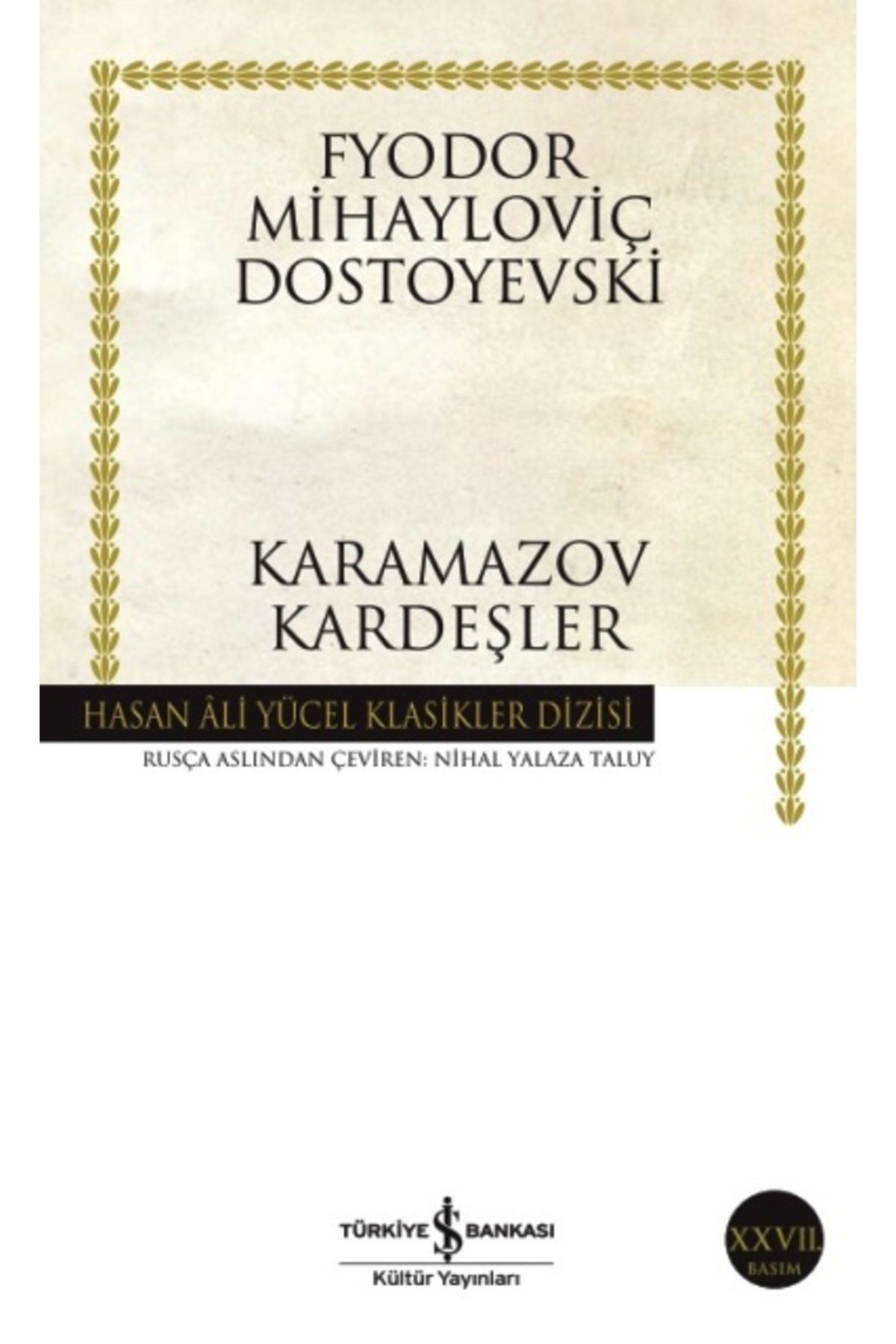 Türkiye İş Bankası Kültür Yayınları Karamazov Kardeşler