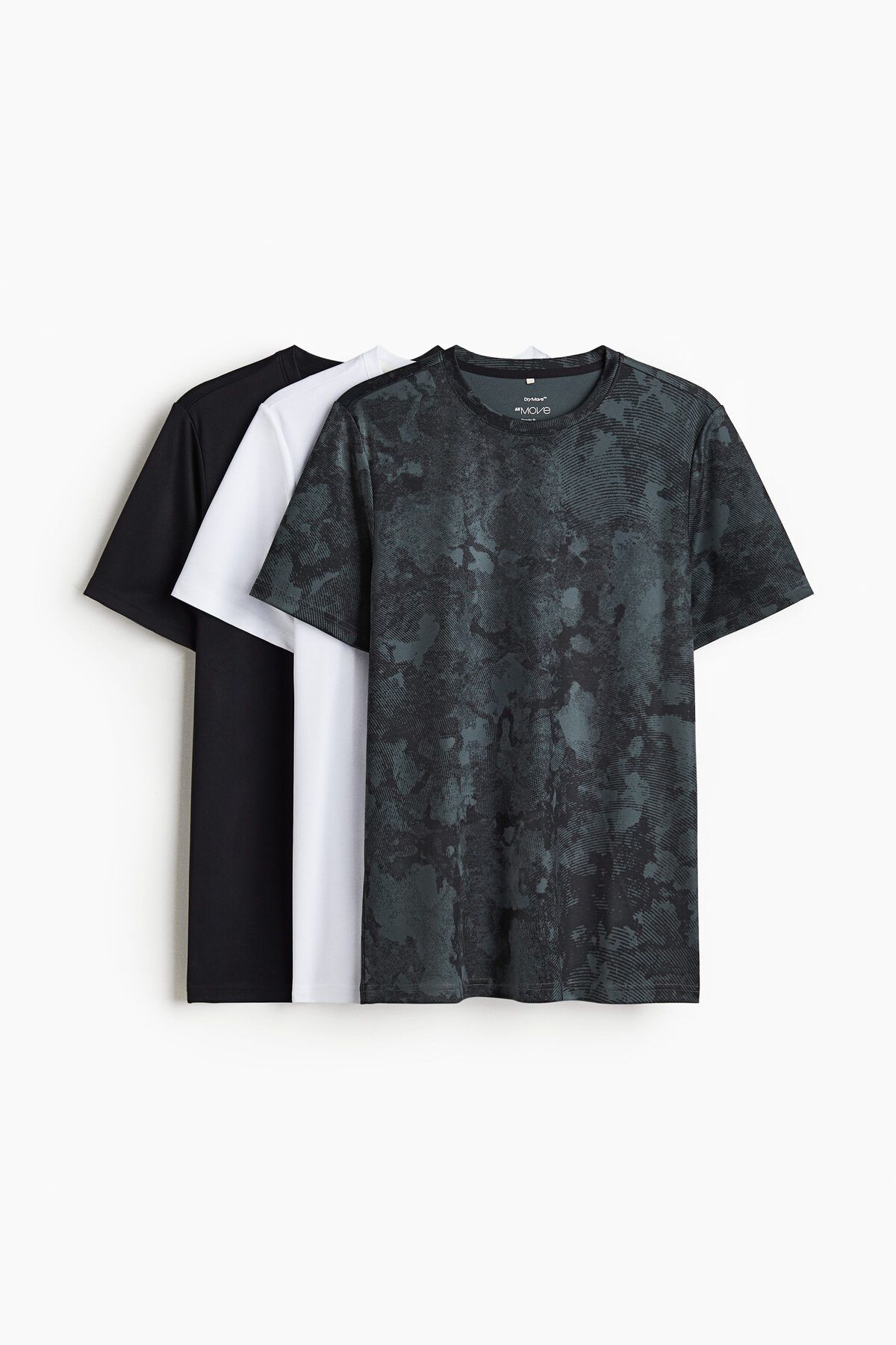 H&M 3’lü Spor Üstü Regular Fit DryMove™