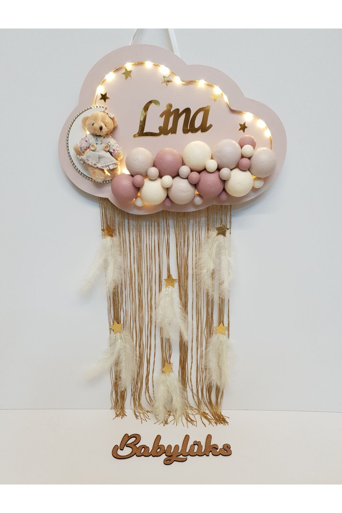 Baby Lüks Bubble LEDLİ bulut kapı süsü